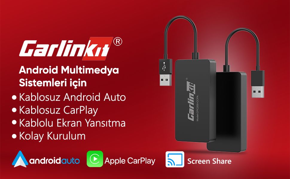 Carlinkit Ccpa Android Multimedya Sistemleri Head Unit Carplay