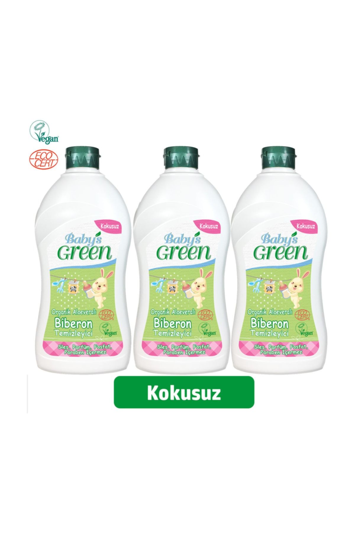 Baby S Green 3 Lu Set Organik Aloe Verali Bebek Biberon Ve Bulasik Deterjani 500 Ml Trendyol