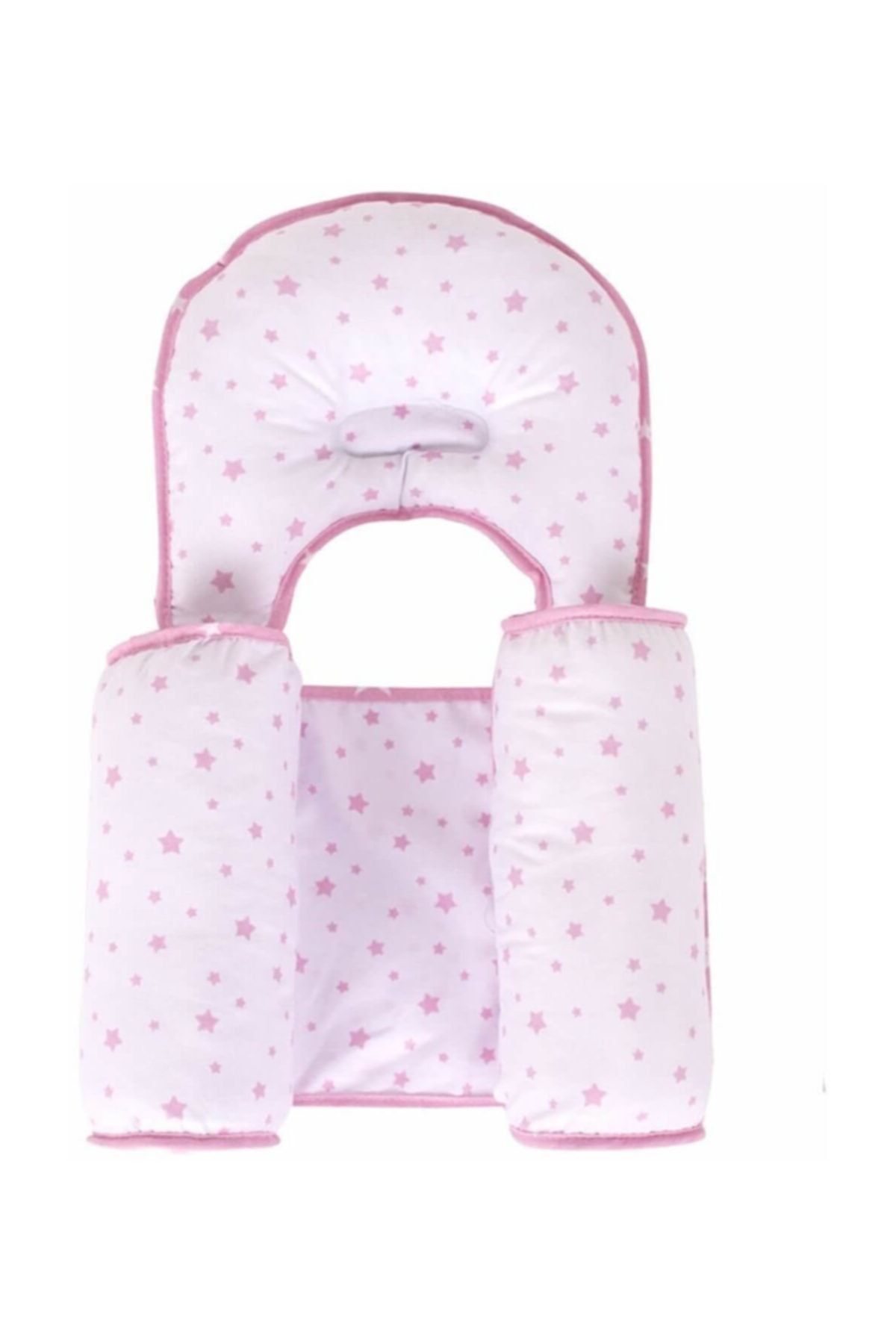 Sevi Bebe Kafa Sekillendirici Yastik Ve Yan Yatis Yastigi Pembe Yildiz Trendyol