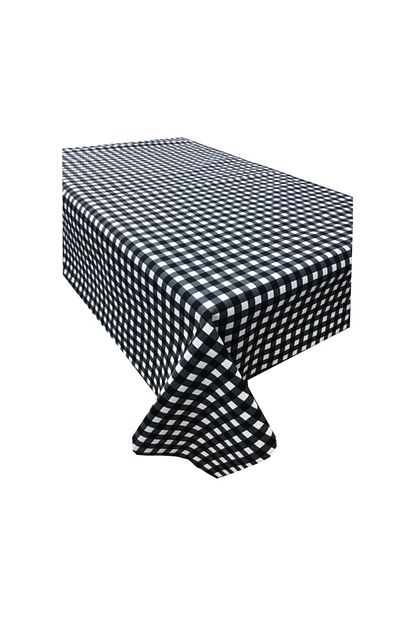 Sonuburda Siyah Kareli Dertsiz Masa Ortusu 100x100 Cm Siyahkareli1 Trendyol