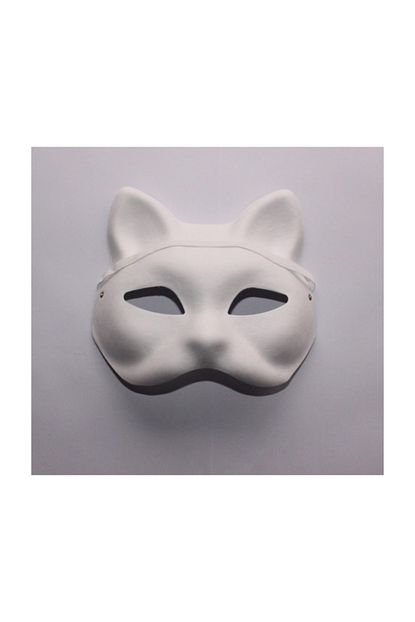 Joy And Toys Karton Maske Lastikli Boyanabilir Kedi Maske Boyama