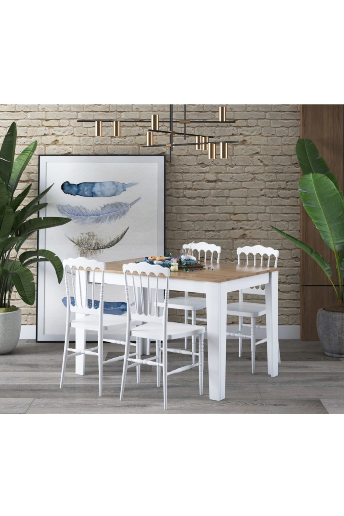 rani mobilya rani t1 mutfak masa sandalye takimi 110 cm sepet ceviz beyaz m1 fiyati yorumlari trendyol