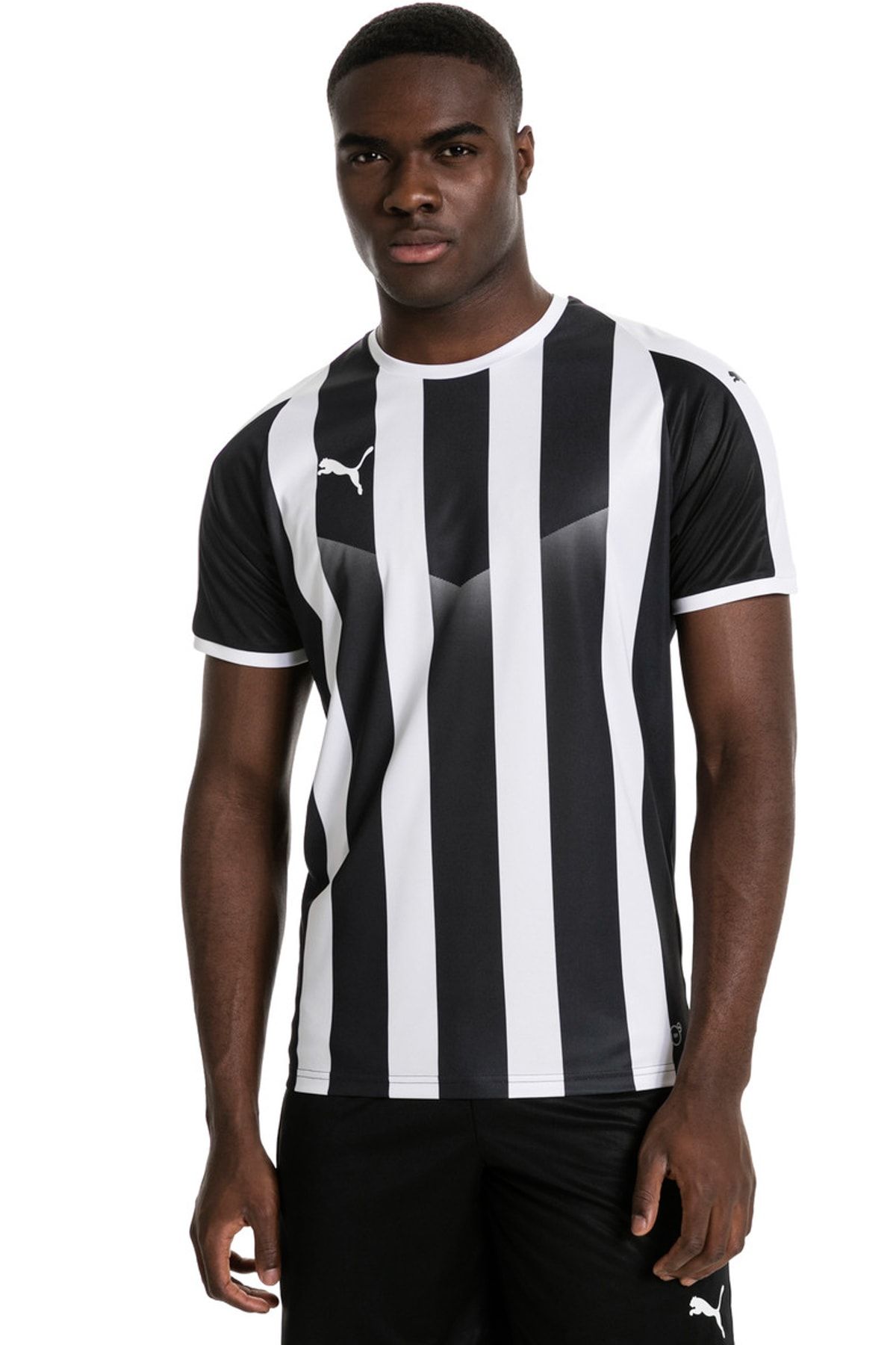 Puma Liga Futbol Cizgili Erkek Forma T Shirt Trendyol