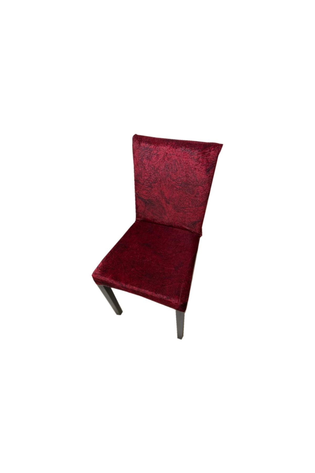 Golden Class Likrali Lastikli Lux Yikanabilir 4 Li Sandalye Kilifi Bordo Trendyol