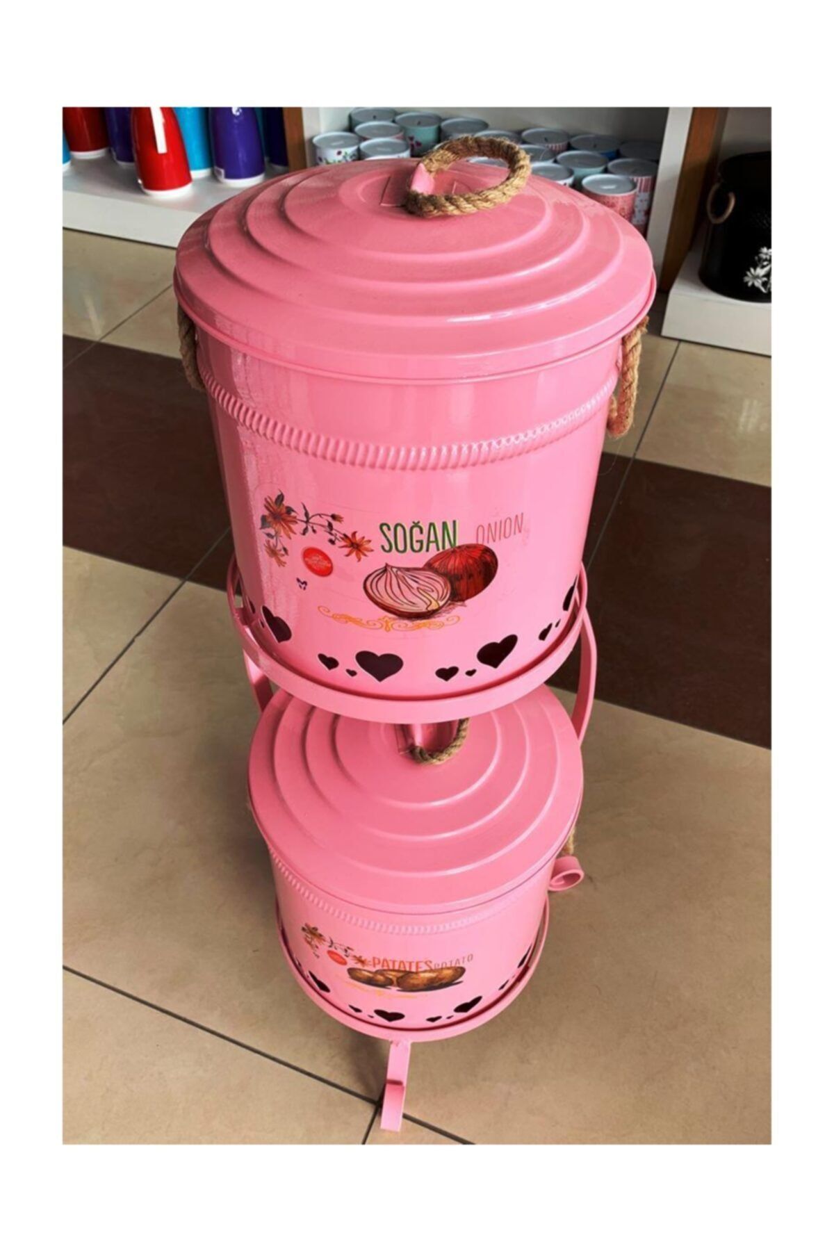 yildiray metal metal 2 katli patates ve soganlik pembe fiyati yorumlari trendyol