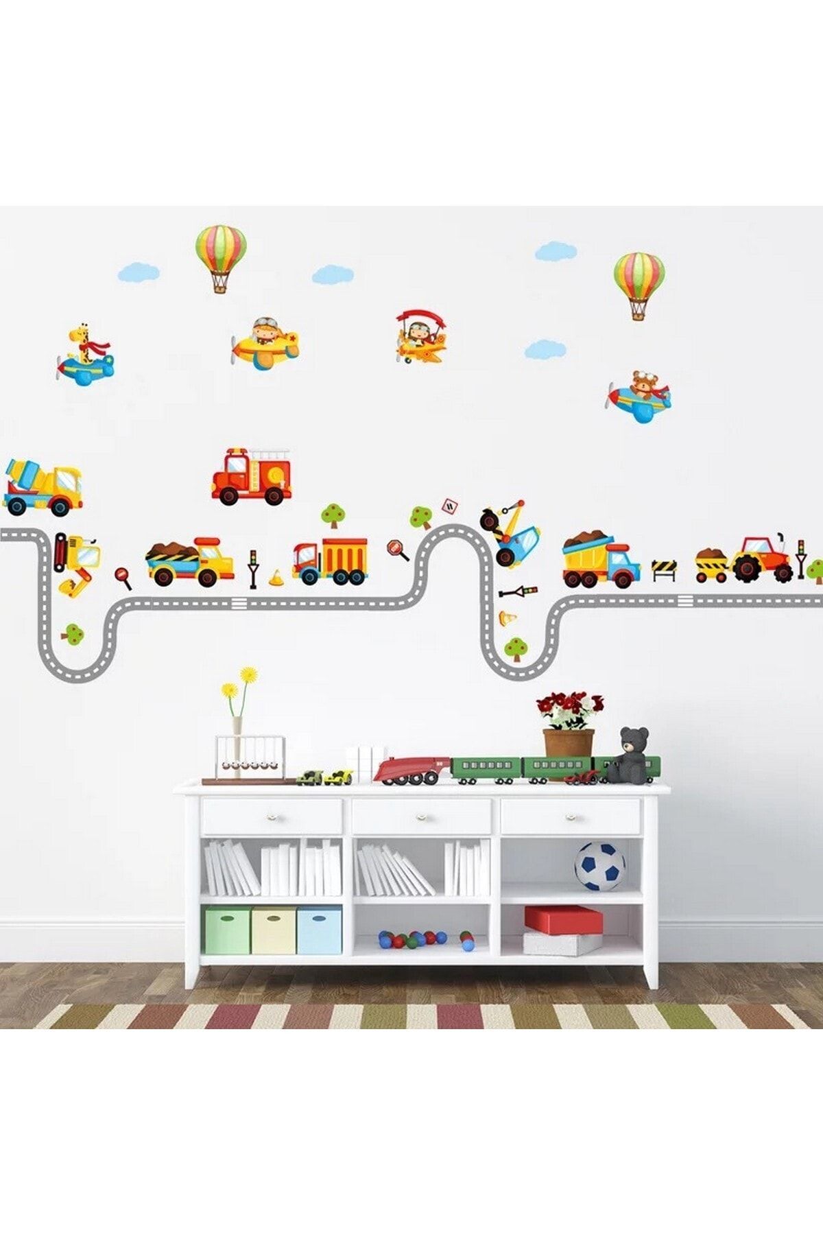 Crystal Kids Tasitlar Ve Yollar Bebek Ve Cocuk Odasi Duvar Dekorasyonu Duvar Sticker Fiyati Yorumlari Trendyol