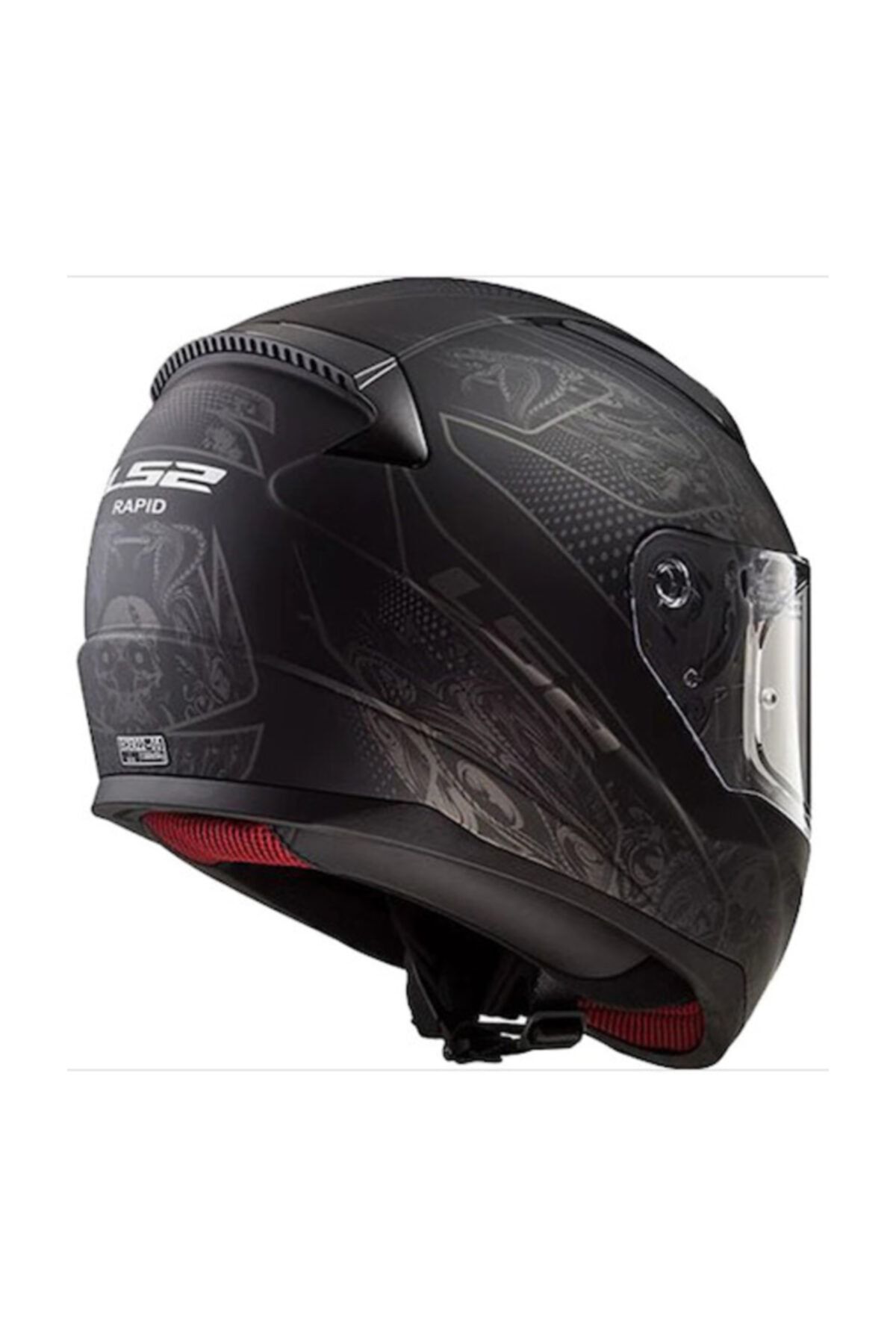 ls2 ff353 rapid crypt mat siyah kask siyah cam fiyati yorumlari trendyol