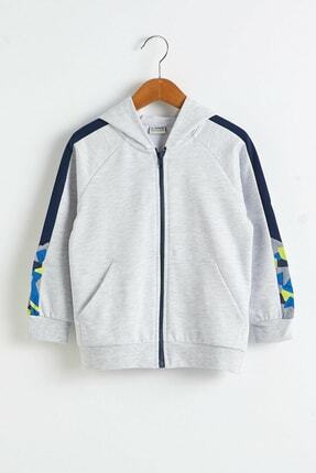 LC Waikiki Erkek &Ccedil;ocuk Gri Melanj Ct3 Hırka