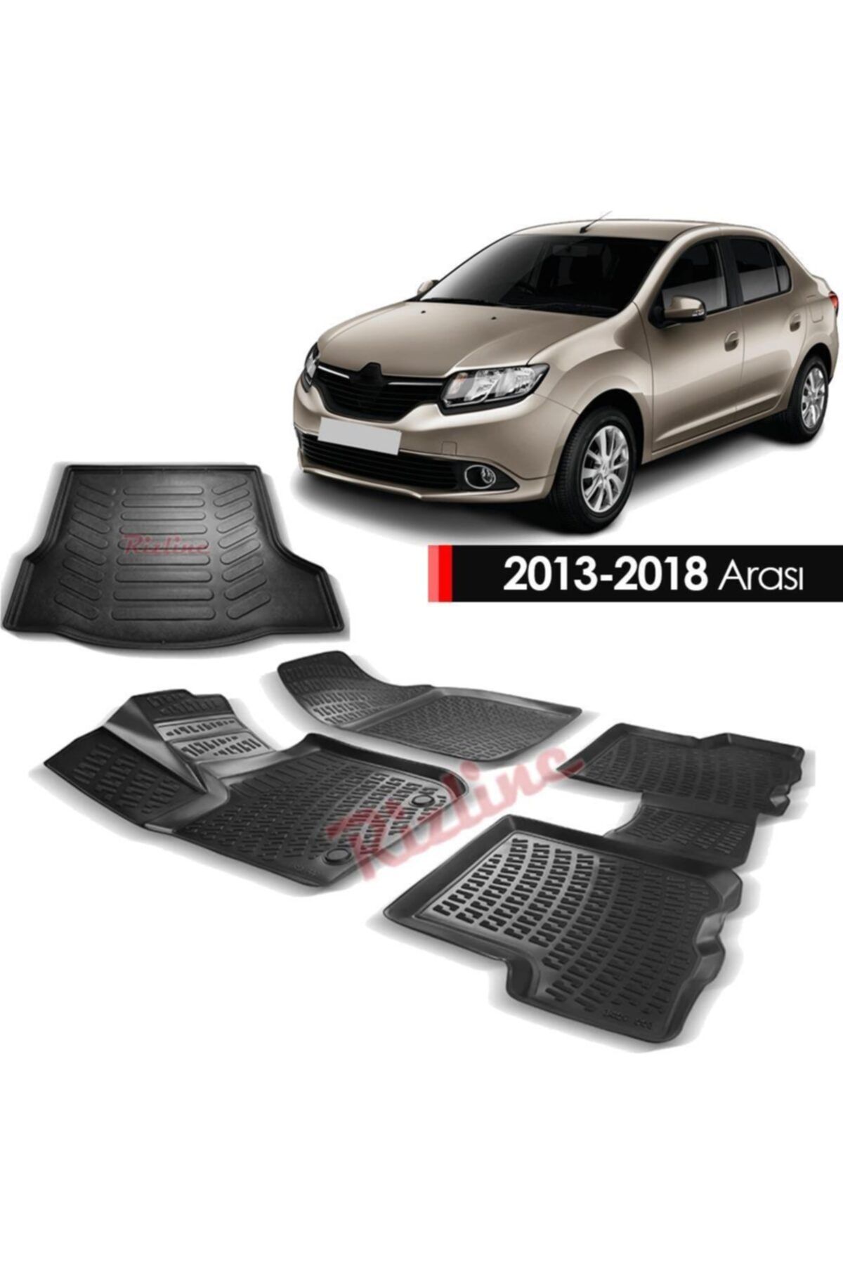 Rizline Renault Symbol Paspas Bagaj Havuzu 3d Set 2013- Sonrası
