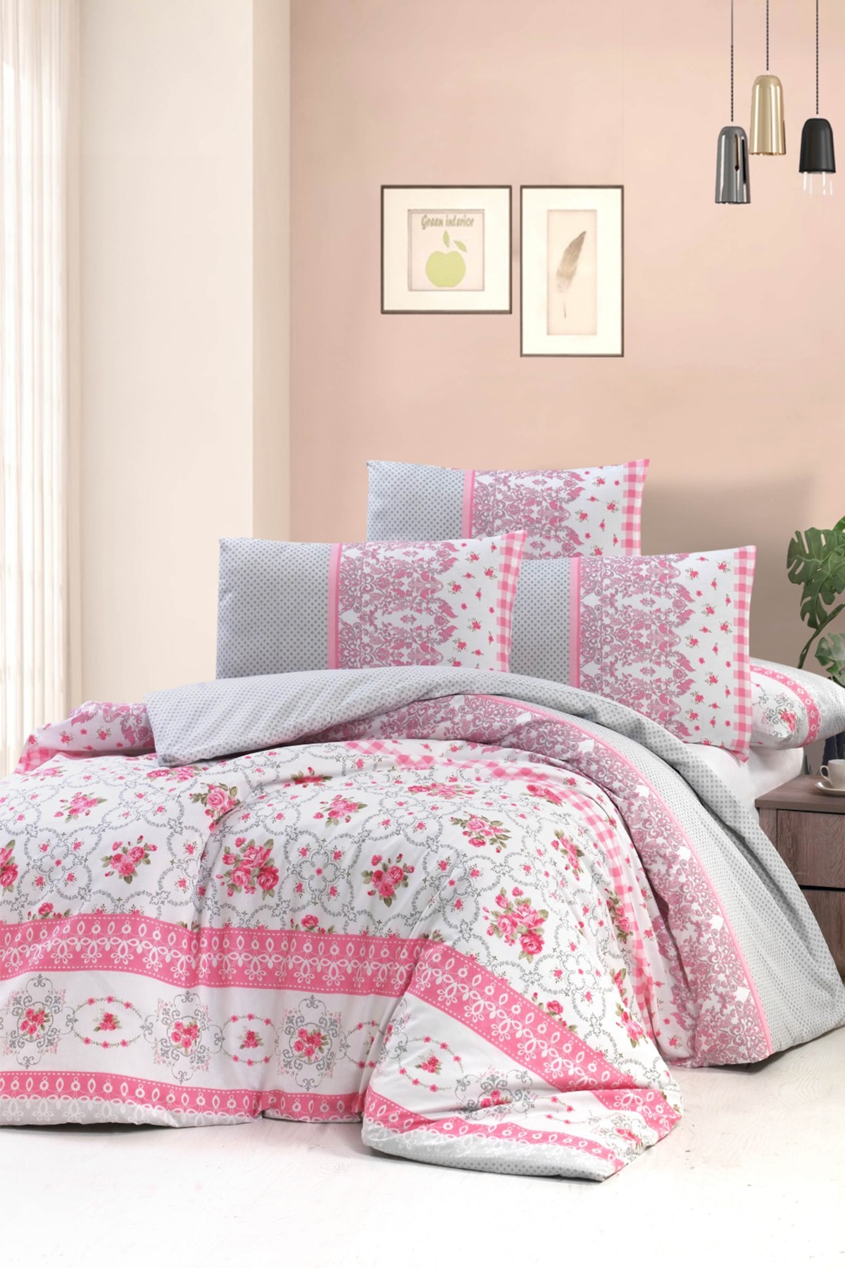 Tac Kristal Cift Kisilik Terry Cotton Nevresim Takimi Mery Pembe Fiyati Yorumlari Trendyol