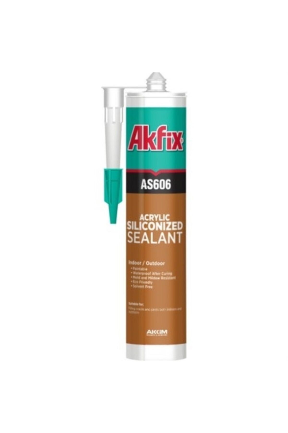 Akfix As606 Silikonize Akrilik Mastik 500 Gr Beyaz