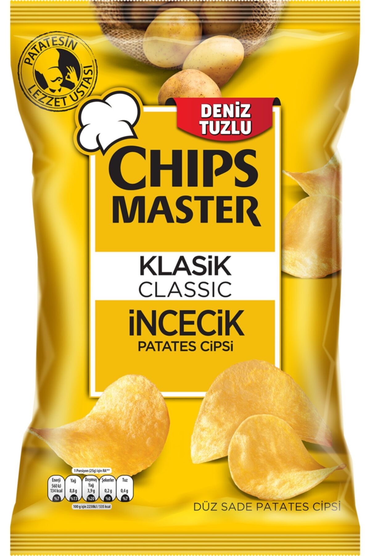 Chips Master Düz Sade Patates Cipsi Parti 150 gr