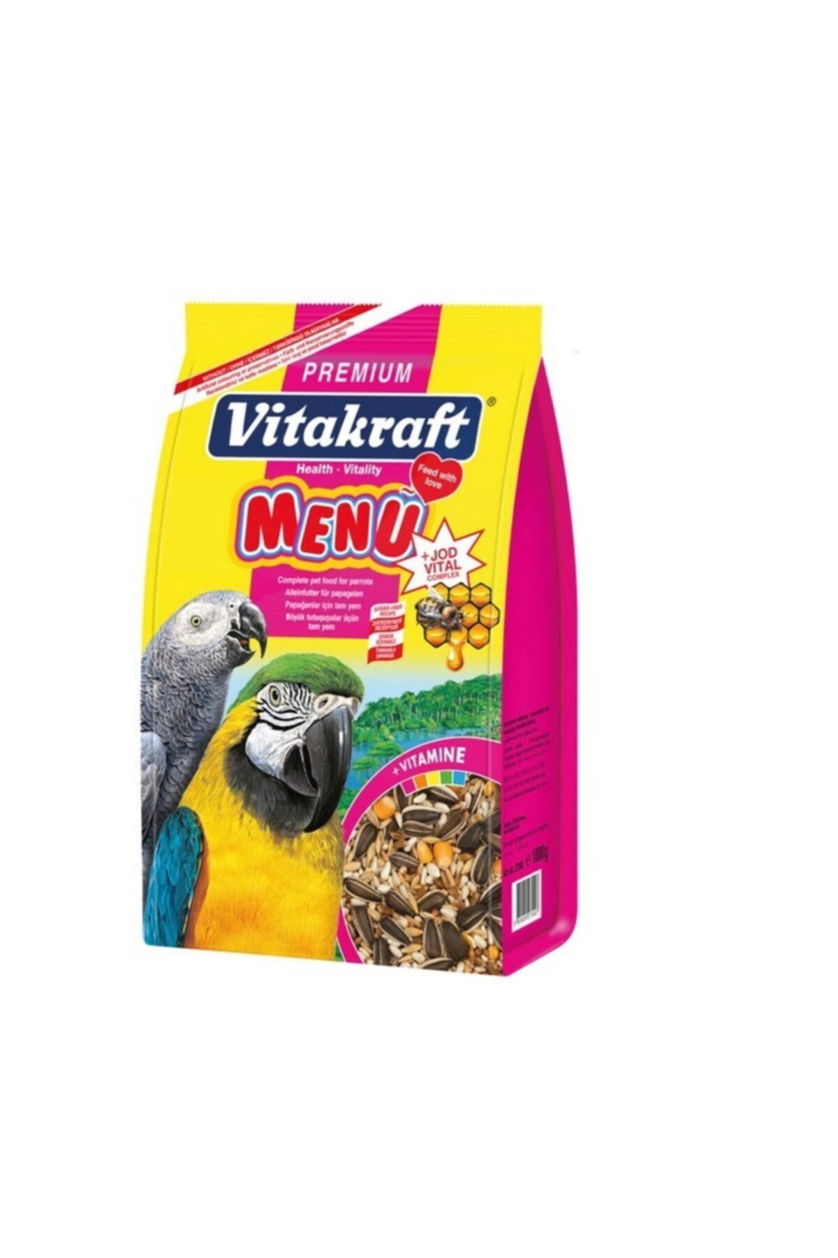 Vitakraft Menu Premium Papağan Yemi 1000 Gr 5 Adet