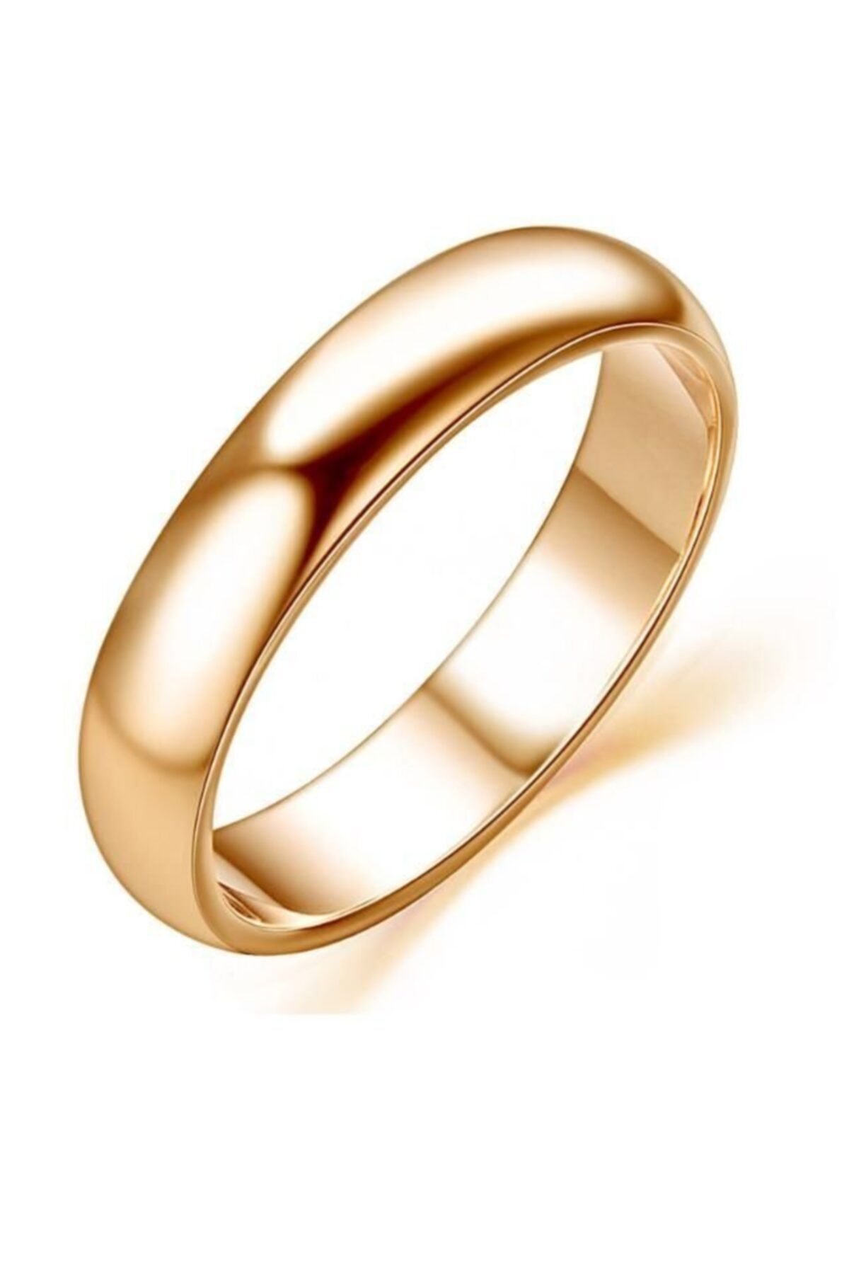 BASAR GÜMÜŞ Çelik Alyans Rose Unisex Yüzük - 4mm