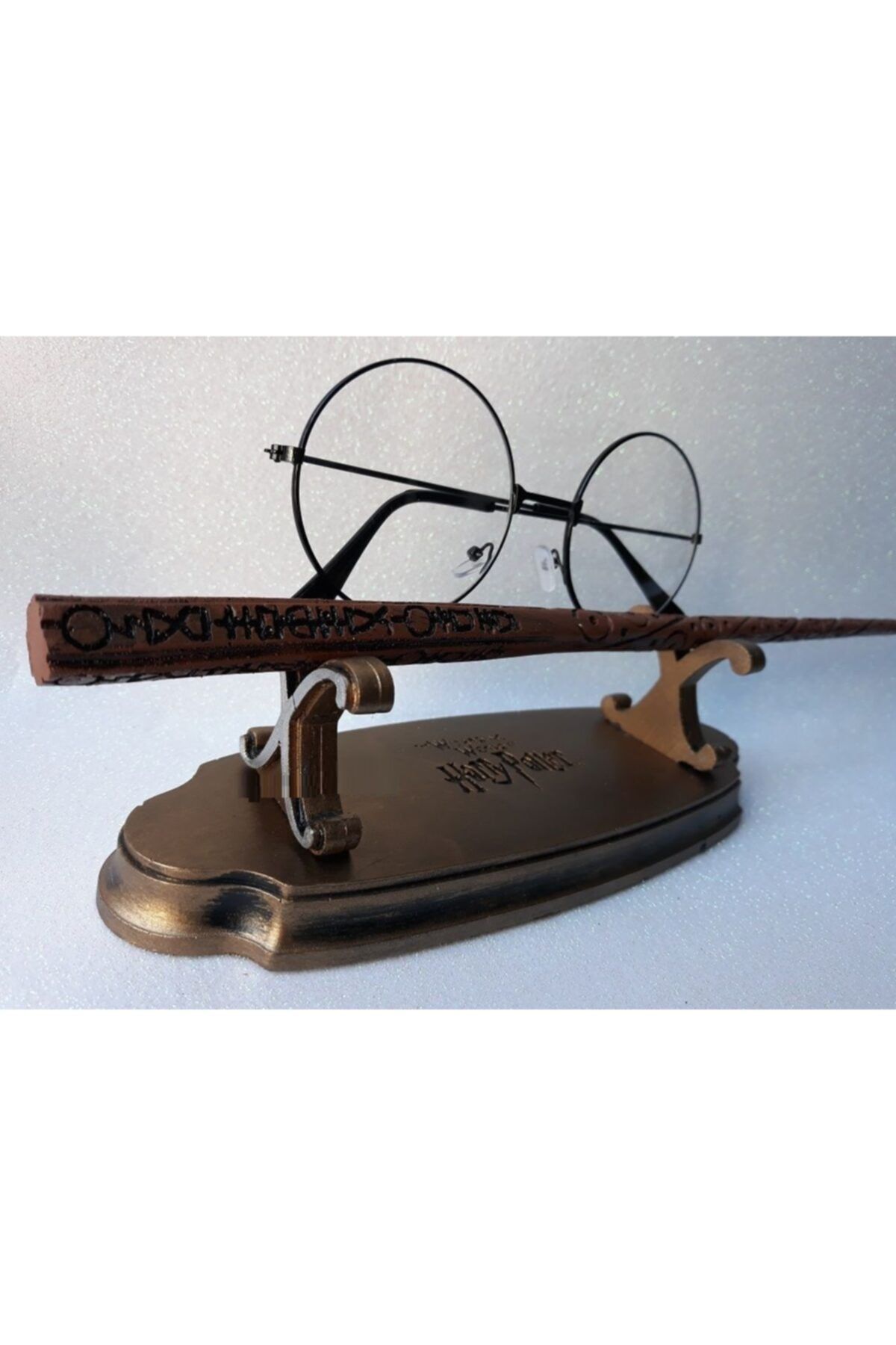 Harry Potter Gözlük Sirius Sihirli Asa Masaüstü Metal Stand 3 Ürün