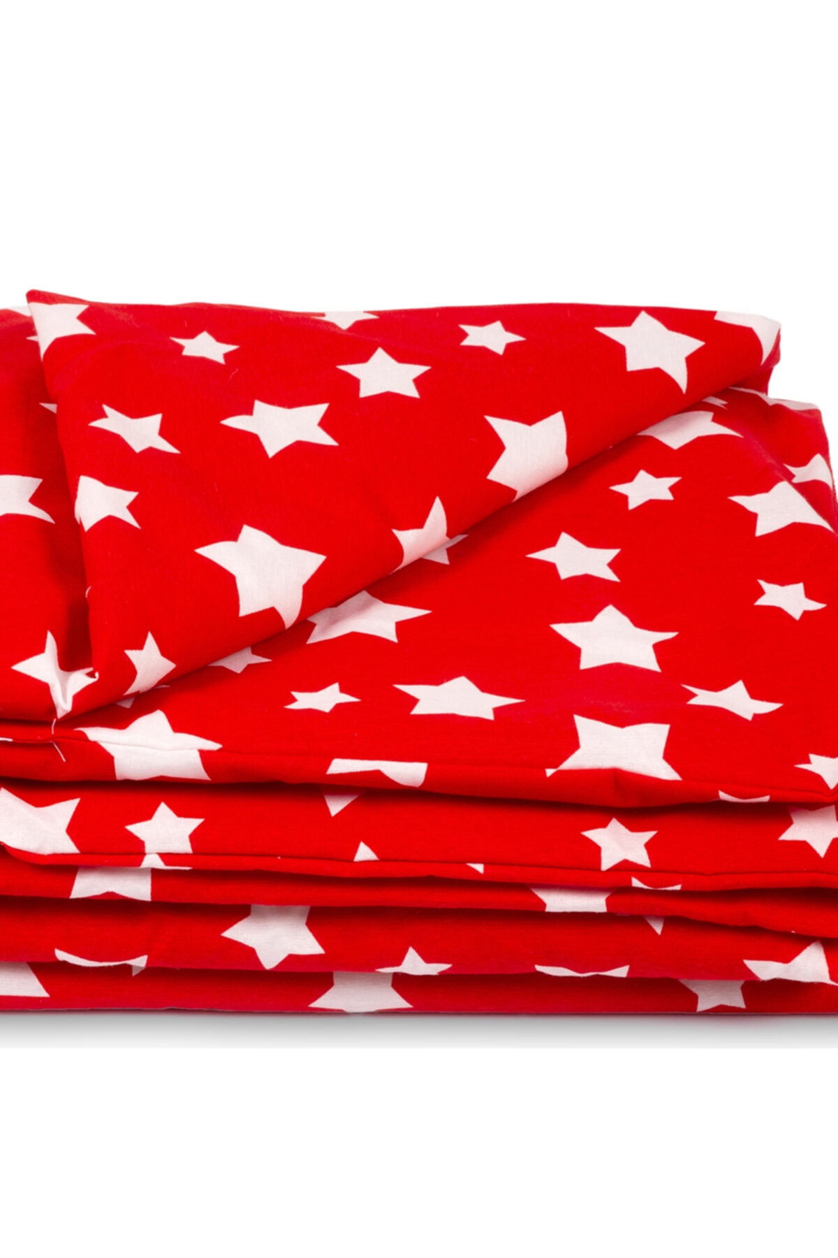 Sluupy Sluupy Bebek Yazlık Yorgan & Yastık-kırmızı Beyaz Yıldız Figürlü