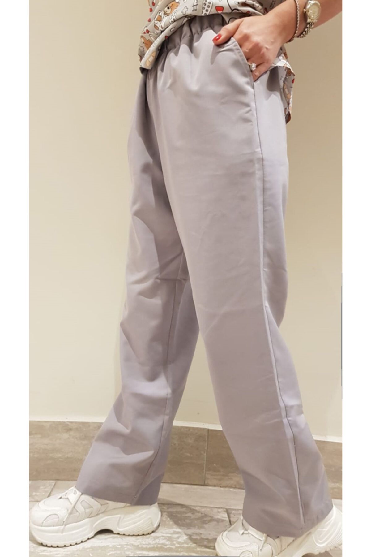 VENTİUP Unisex Gri Ayıcık Desenli Forma Altı