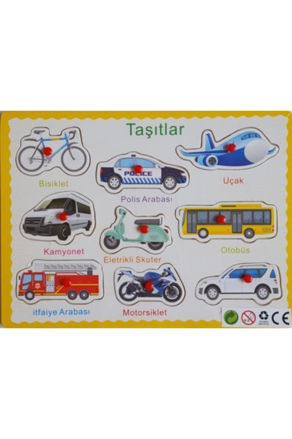 SepeteGelsin Ahşap Bultak Taşıtlar Puzzle