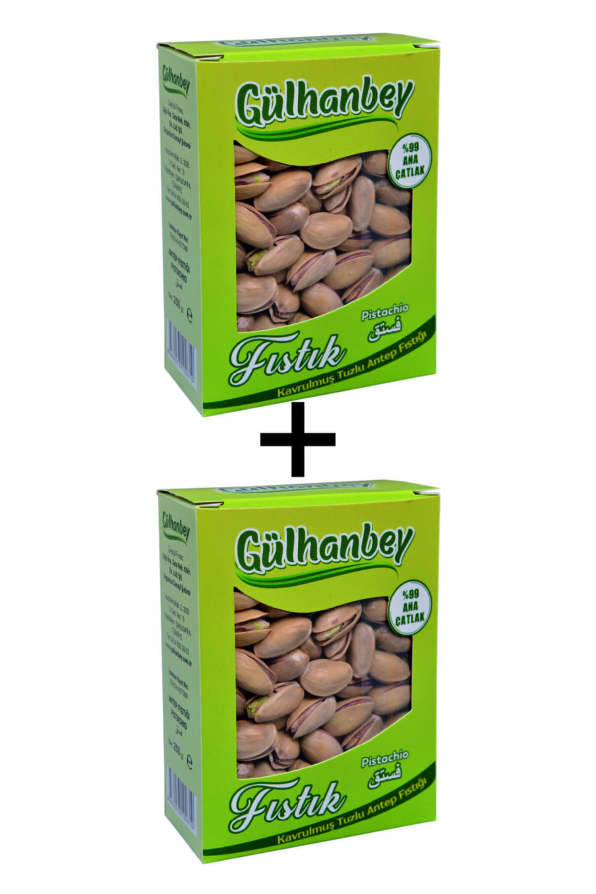 Gülhanbey %99 Ana Çatlak Fıstık Hem Antep Hem Siirt Fıstığı 500 Gram
