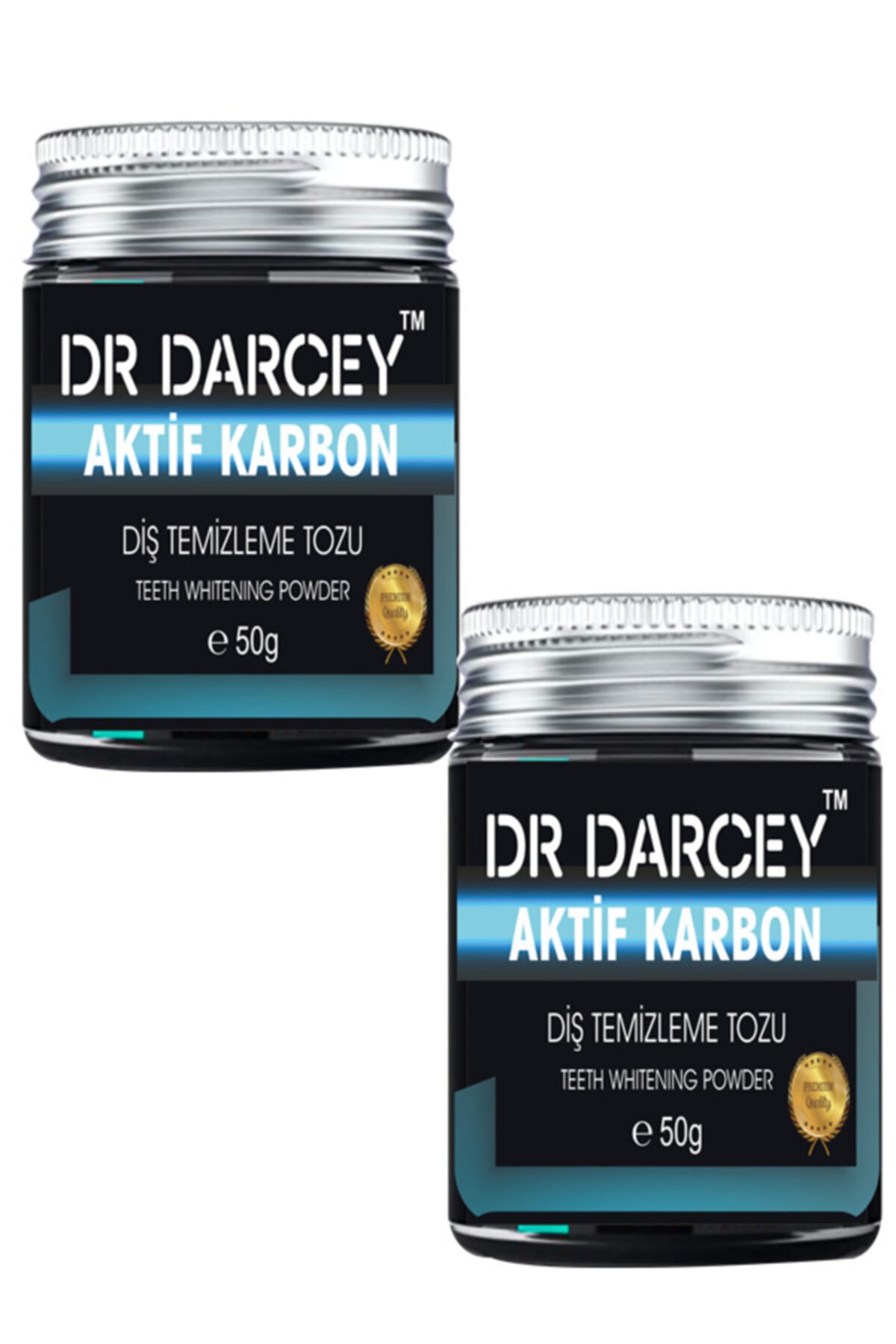 Dr Darcey Aktif Karbon Diş Temizleme Tozu 2*50 gr