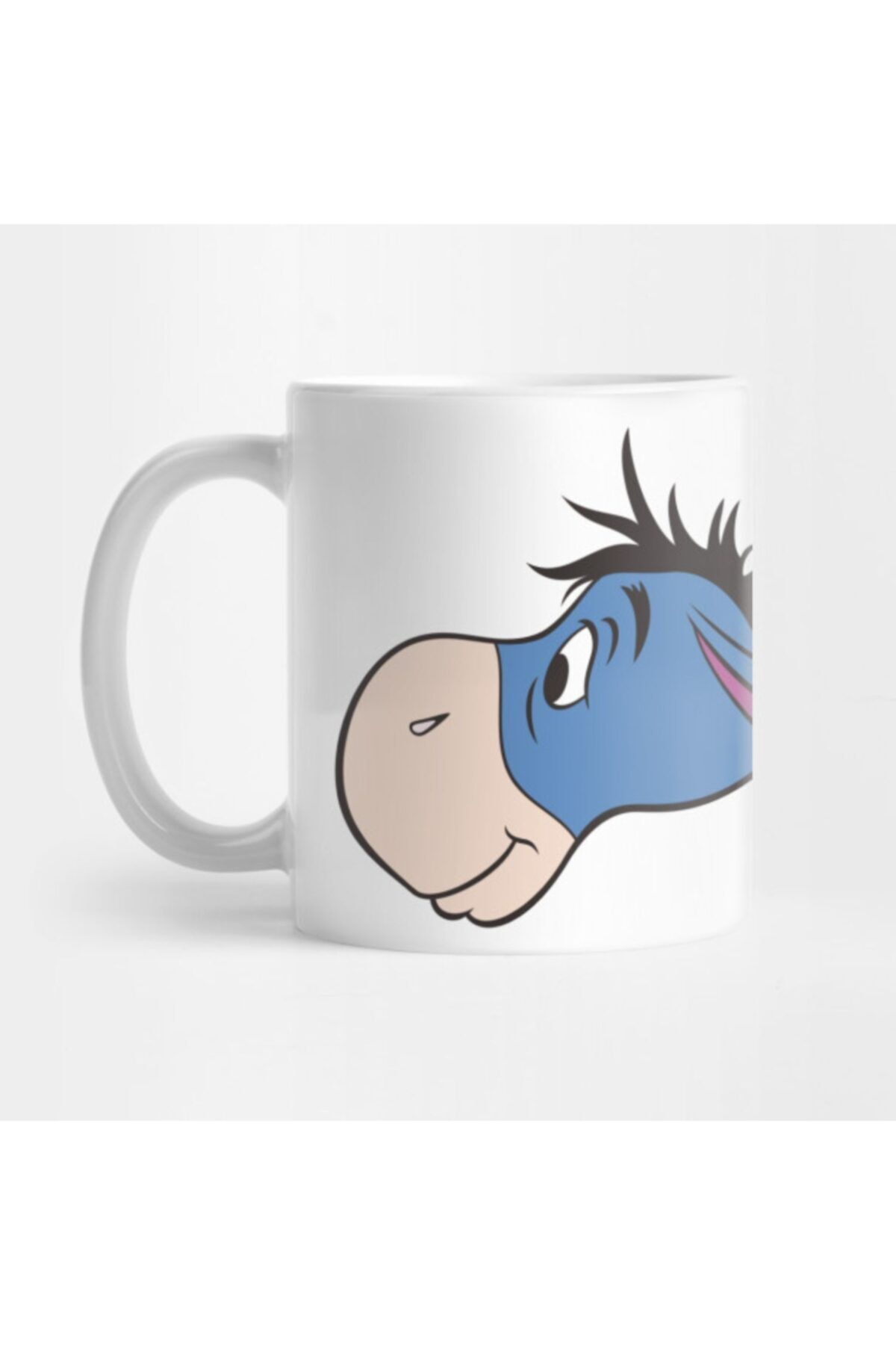 TatFast Beyaz Winnie The Pooh Eeyore Baskılı Kupa