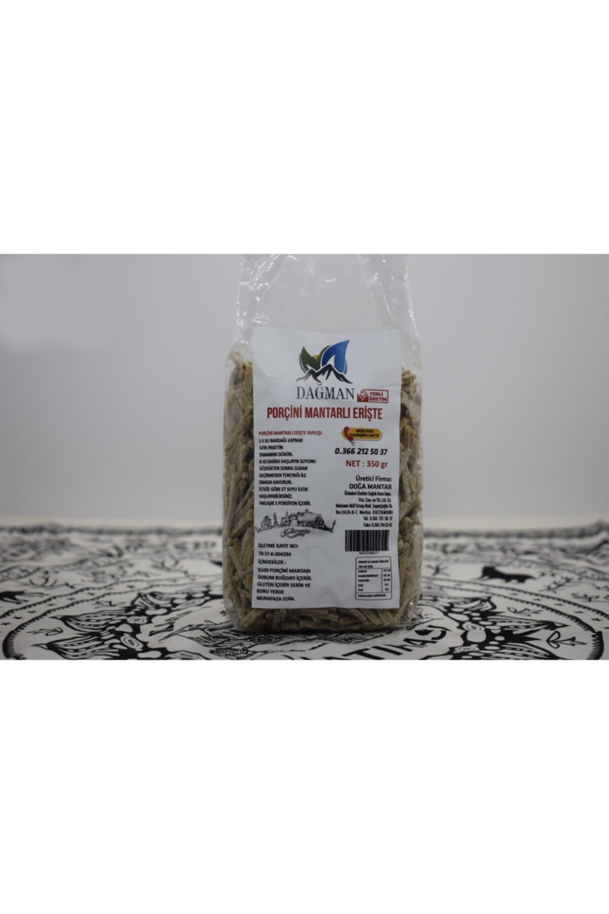 DAĞMAN Porçini Mantarlı Erişte 350 Gr