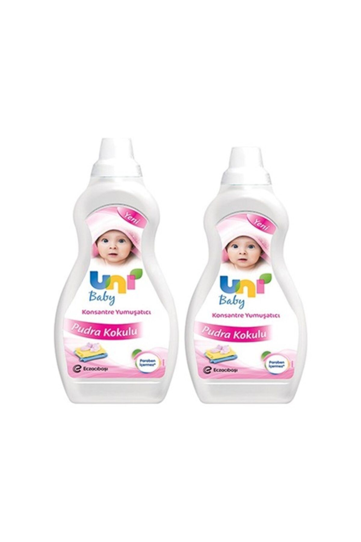 Uni Baby Konsantre Yumuşatıcı Pudra Kokulu 1200 ml x 2 Adet
