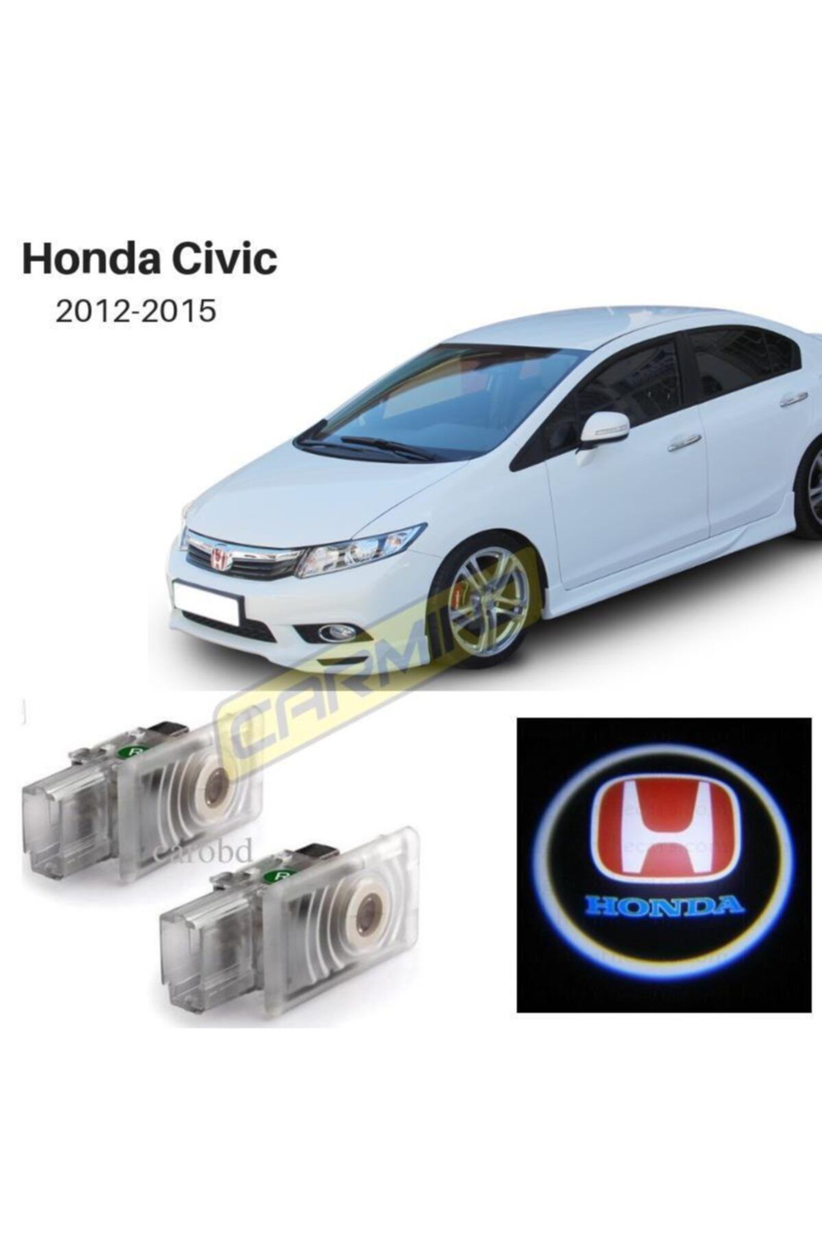 Carmind Honda Civic Orjinal Kapı Altı Led Logo 2012-2015