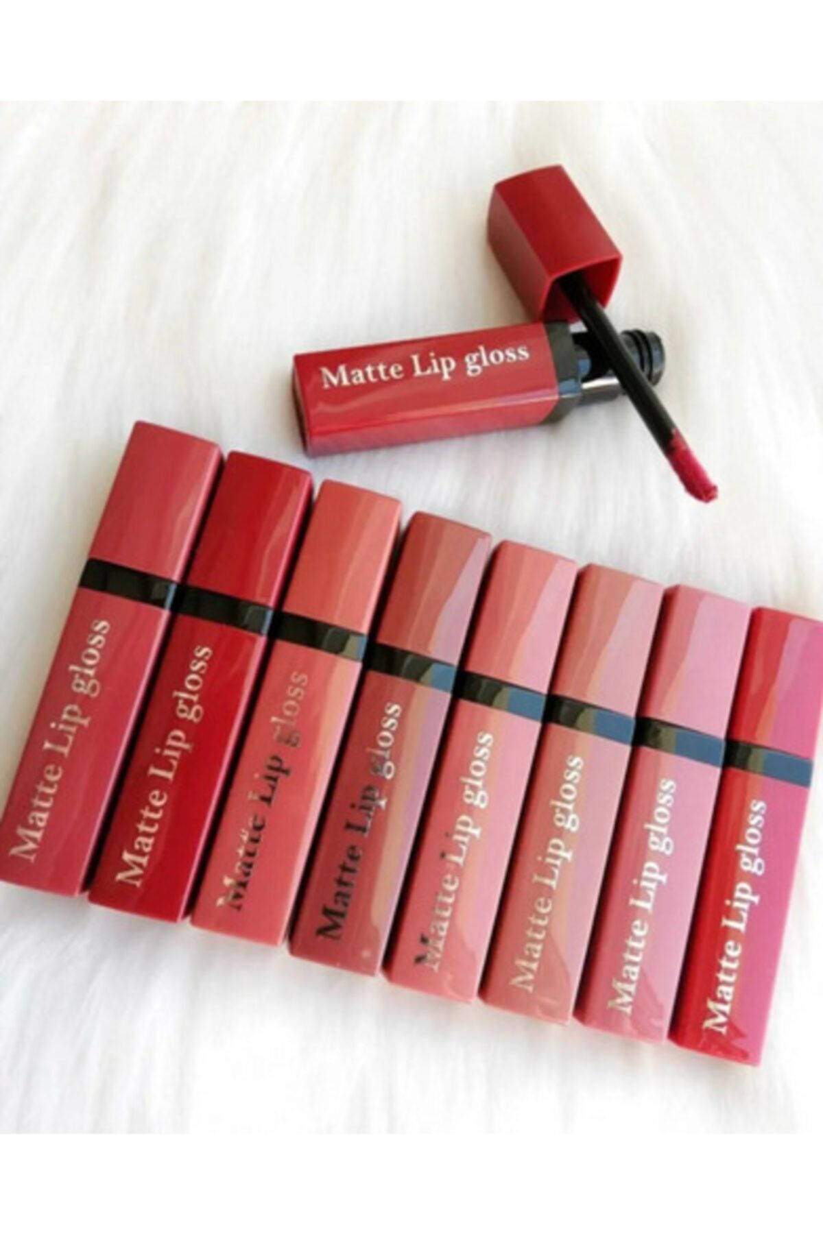 Roesıa Rose Cosmetics Rose 8 Adet Fırçalı Ruj Serisi Lip Gloss-kare