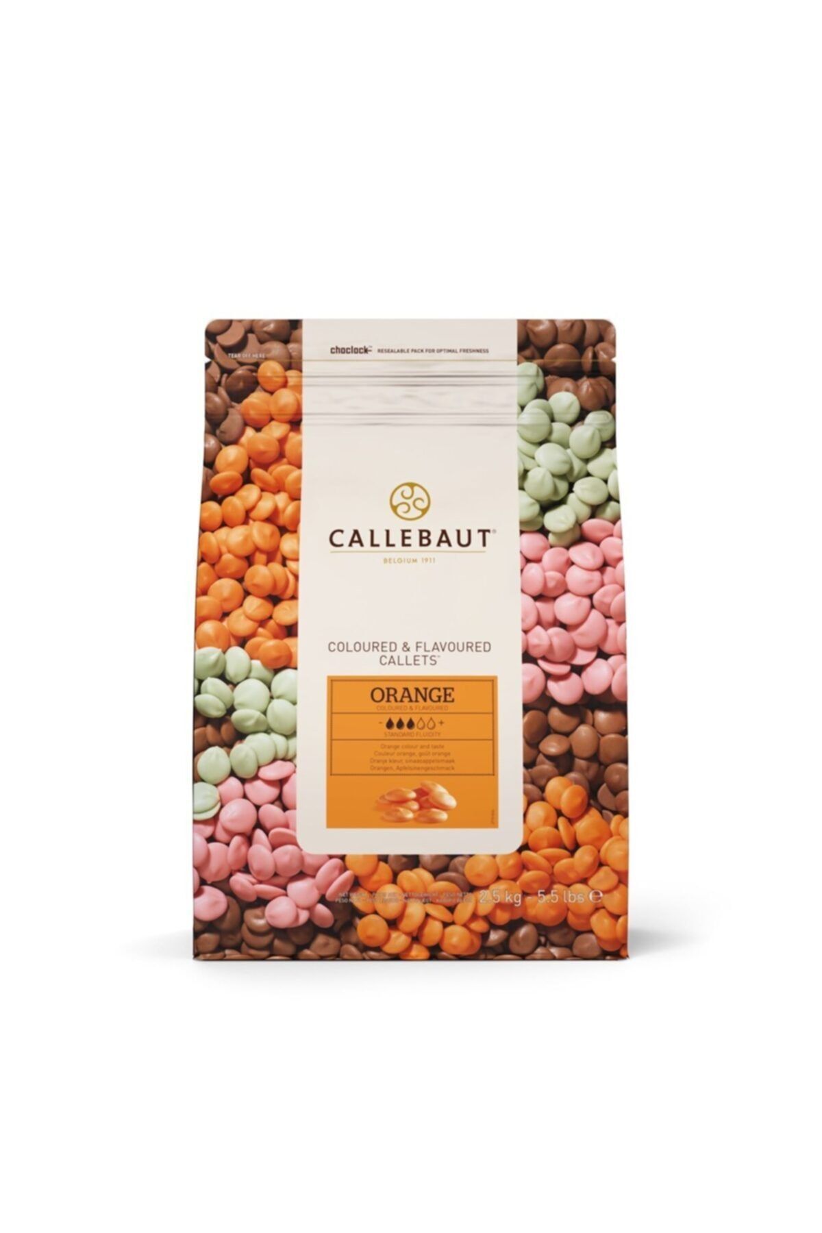 Callebaut Portakallı Drop Çikolata 2,5 Kg