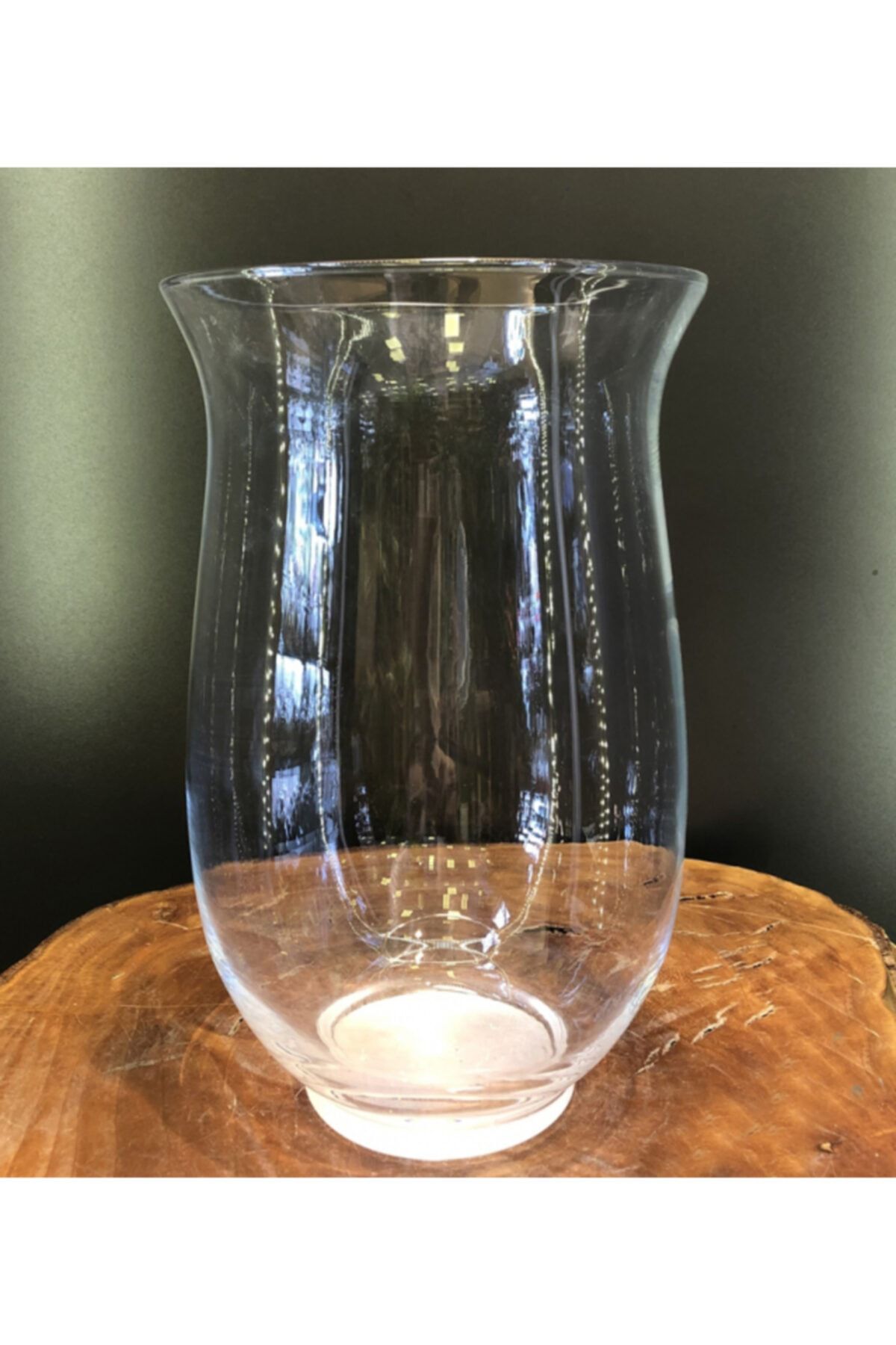 GLASSY Hurricane Cam Vazo (30cm Yükseklik-25cm Çap )