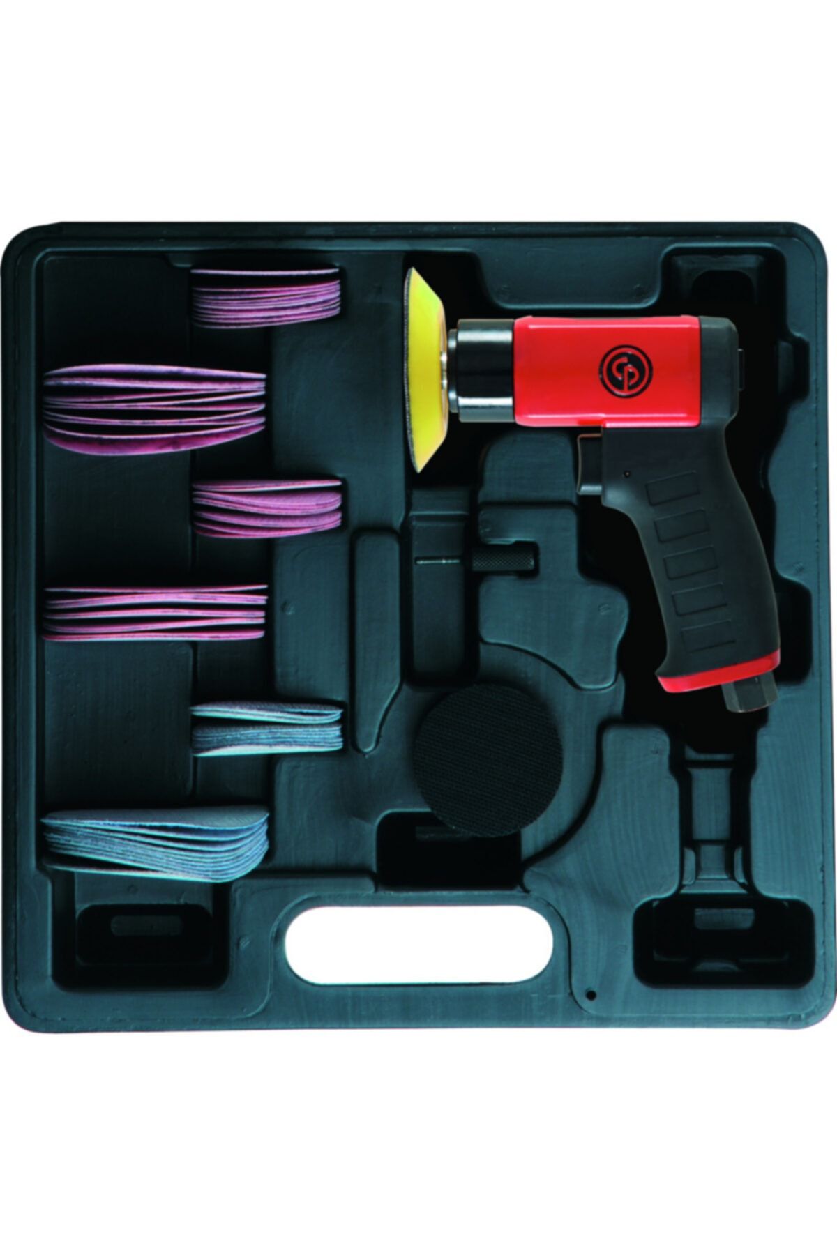 CHICAGO PNEUMATIC Mini Rastgele Yörünge Zımpara Seti