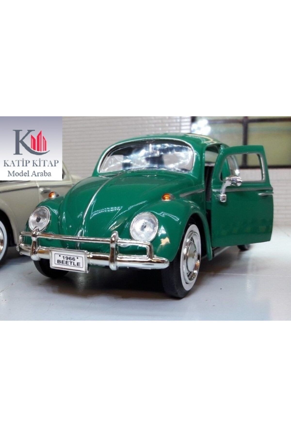 Motor Max Motormax 1966 Volkswagen Beetle 1/24 Yeşil Model Araba