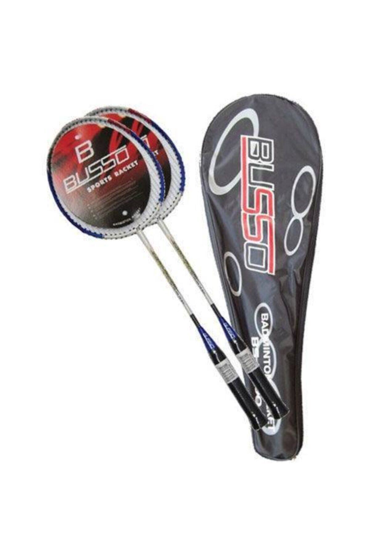 BUSSO Siyah 2 Adet Badminton Raketi Bs-3000