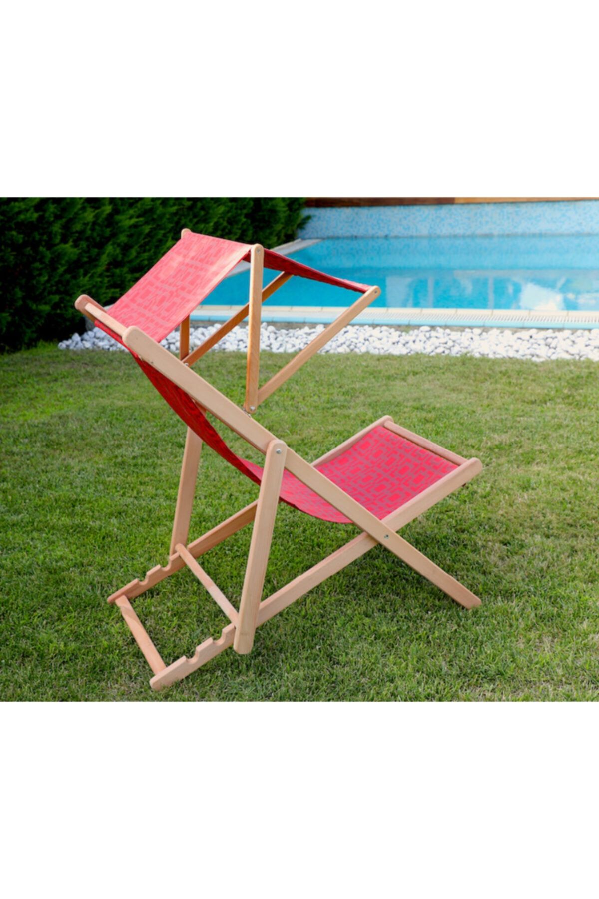 MARBRE HOME Katlanır Üç Kademeli Şezlong