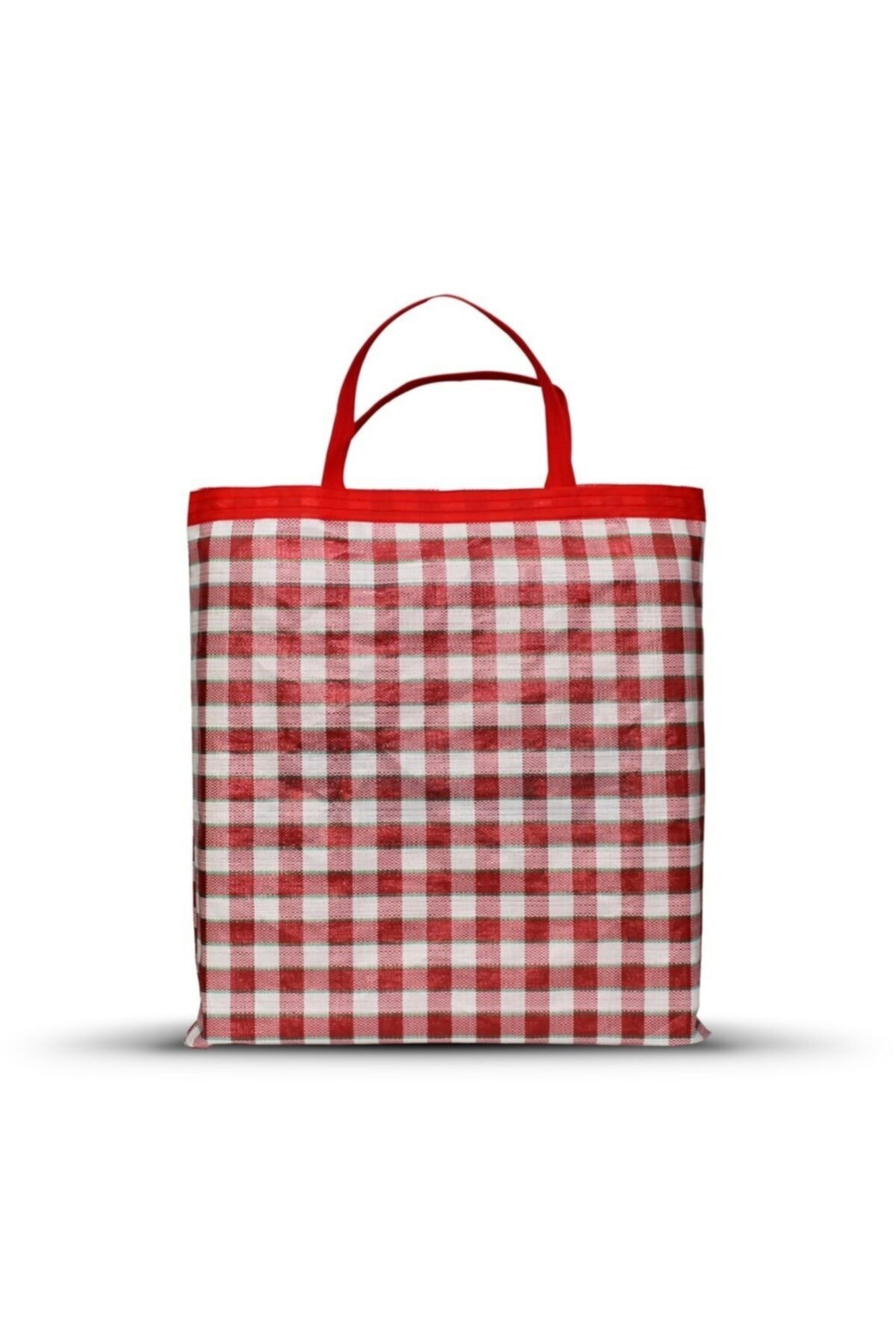 Teknor 10 Adet Pazar Alışveriş Çantası - Kırmızı (10'lu Paket)