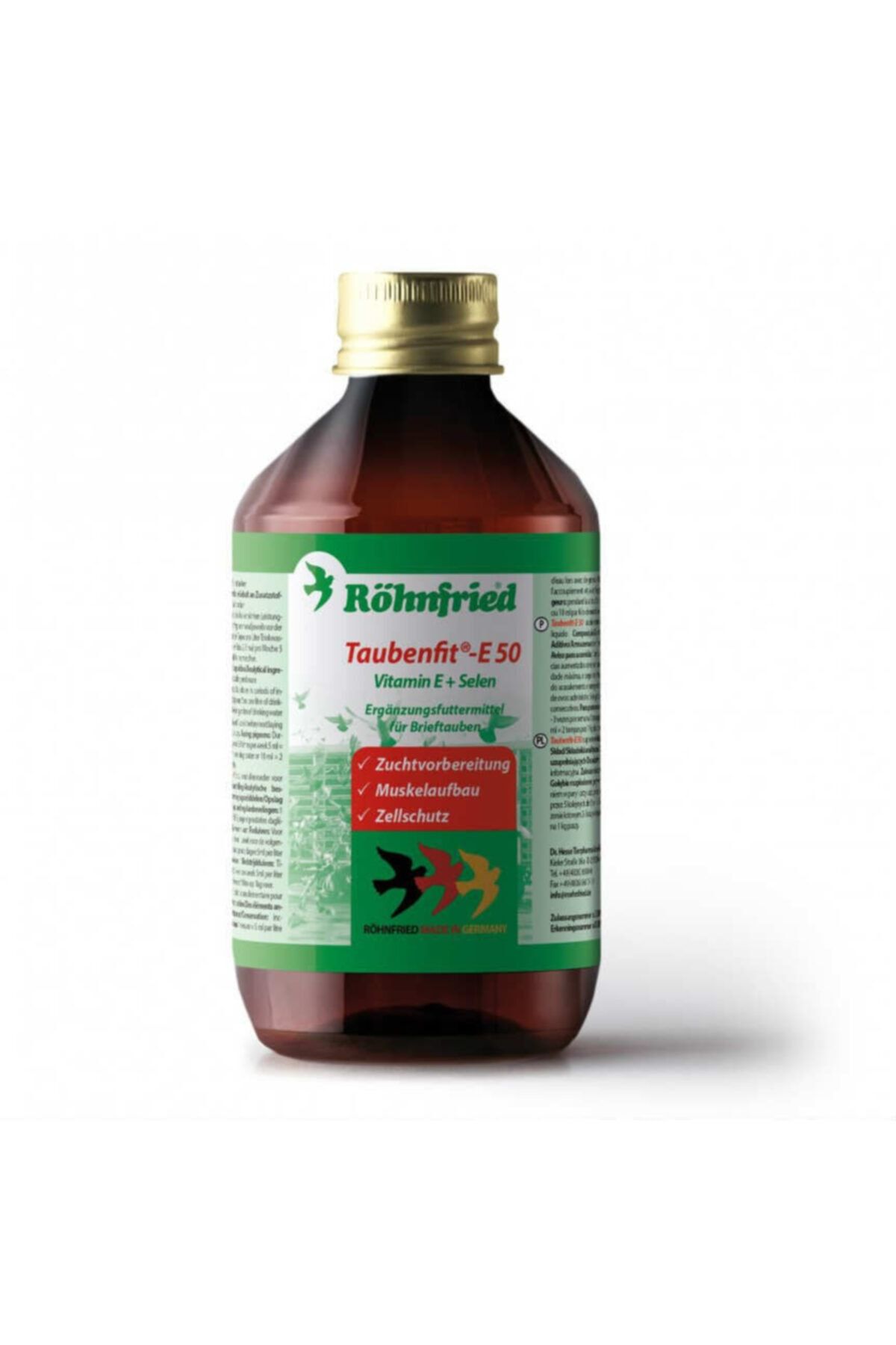 Röhnfried Taubenfit E 50 Selenyum Ve E Vitamini Üreme Vitamini 250ml