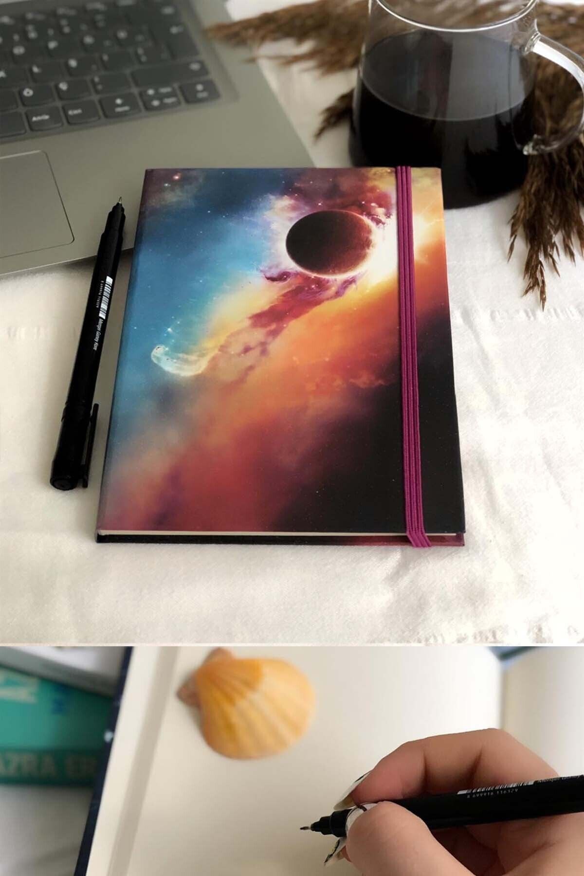 Patladı Gitti Space-2 Tasarımlı Lastikli Defter