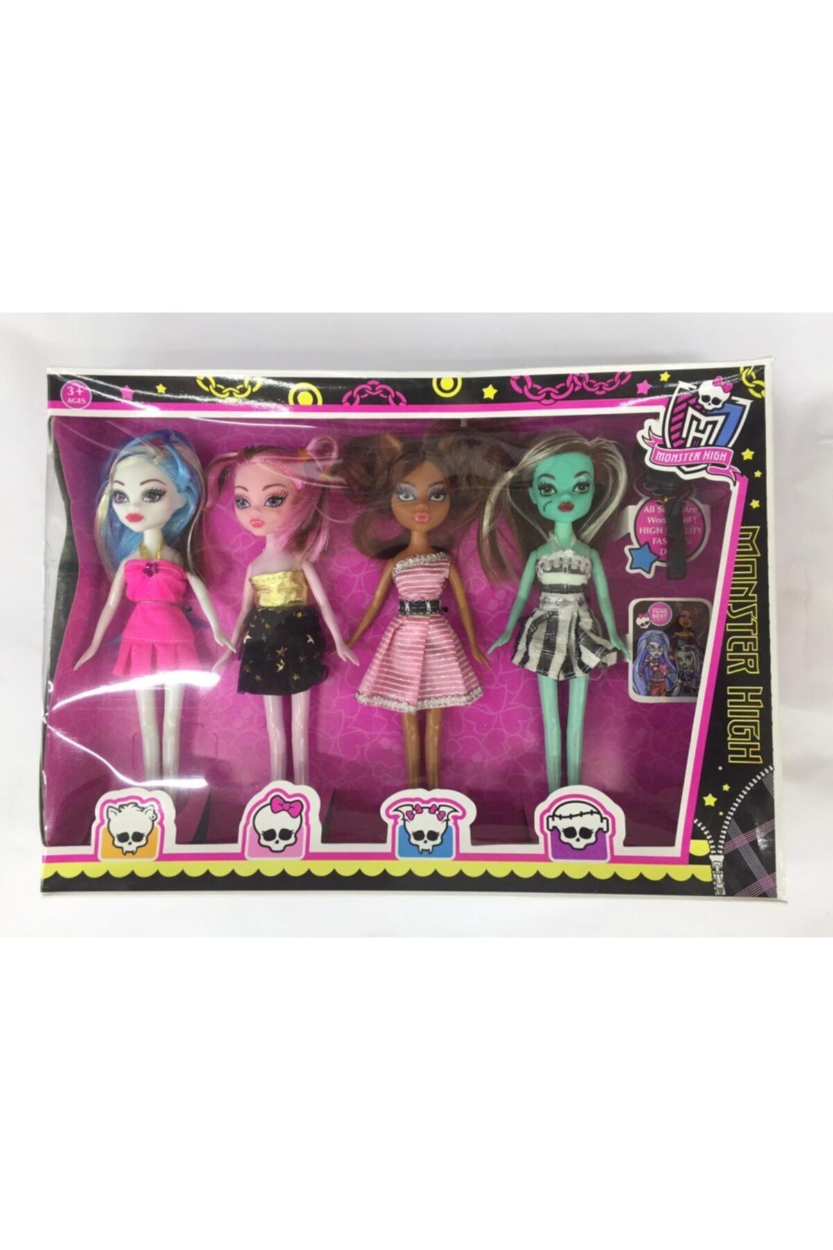 bvm oyuncak monster high 4 lu bebekler fiyati yorumlari trendyol