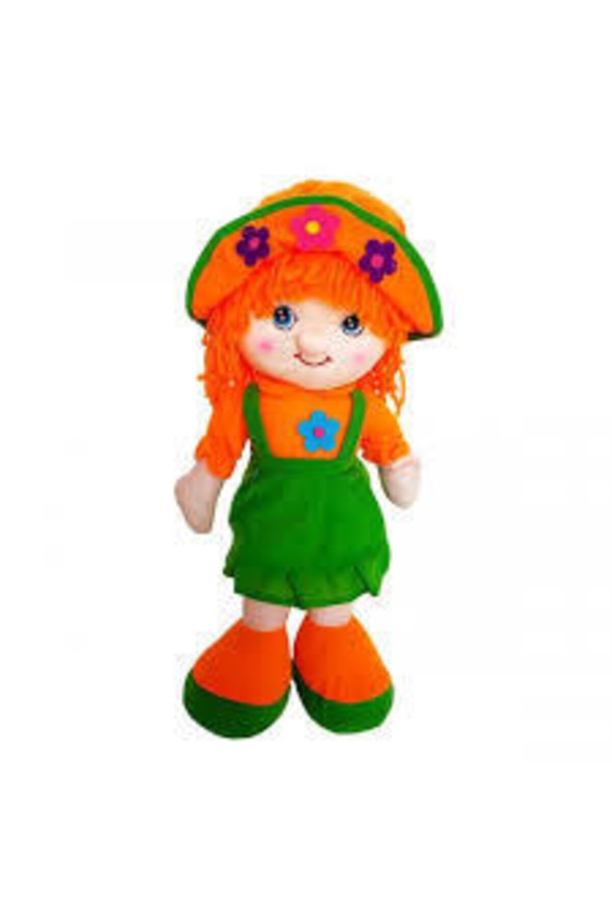 happy toys turuncu yesil muzikli bez bebek 40 cm fiyati yorumlari trendyol