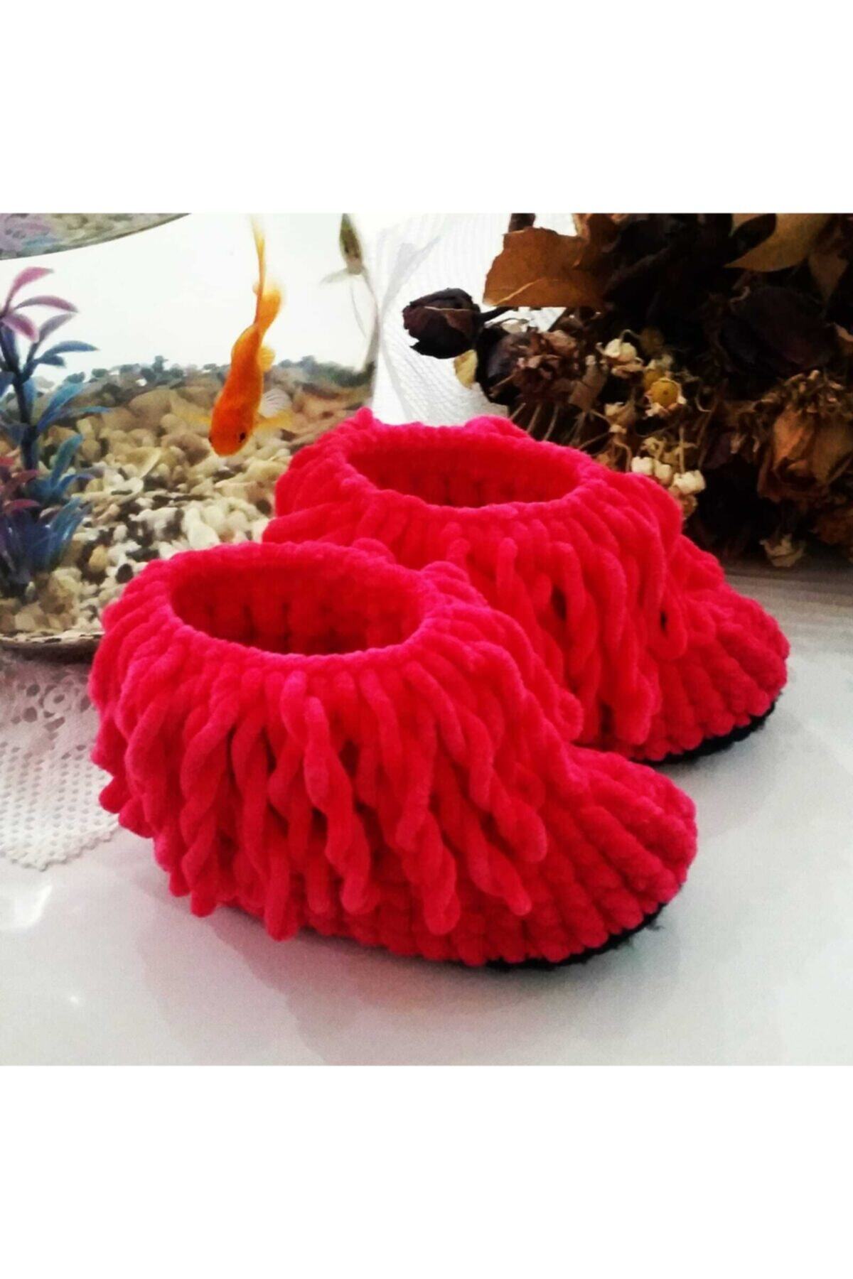 gulusce home puskullu panduf 21 22 numara kiz cocuk ev botu fiyati yorumlari trendyol