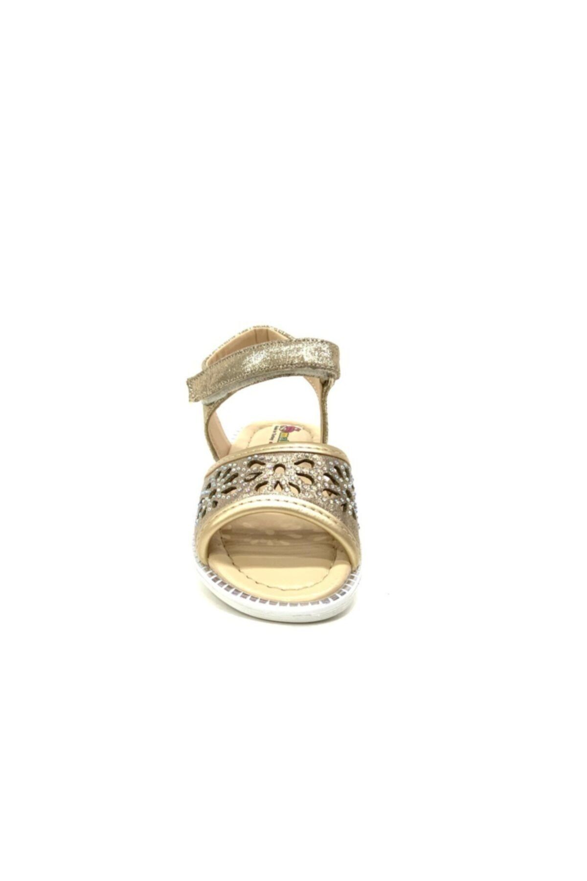 Tu ba Ortopedi Baby Girl Gold Sandals T.o527 Trendyol