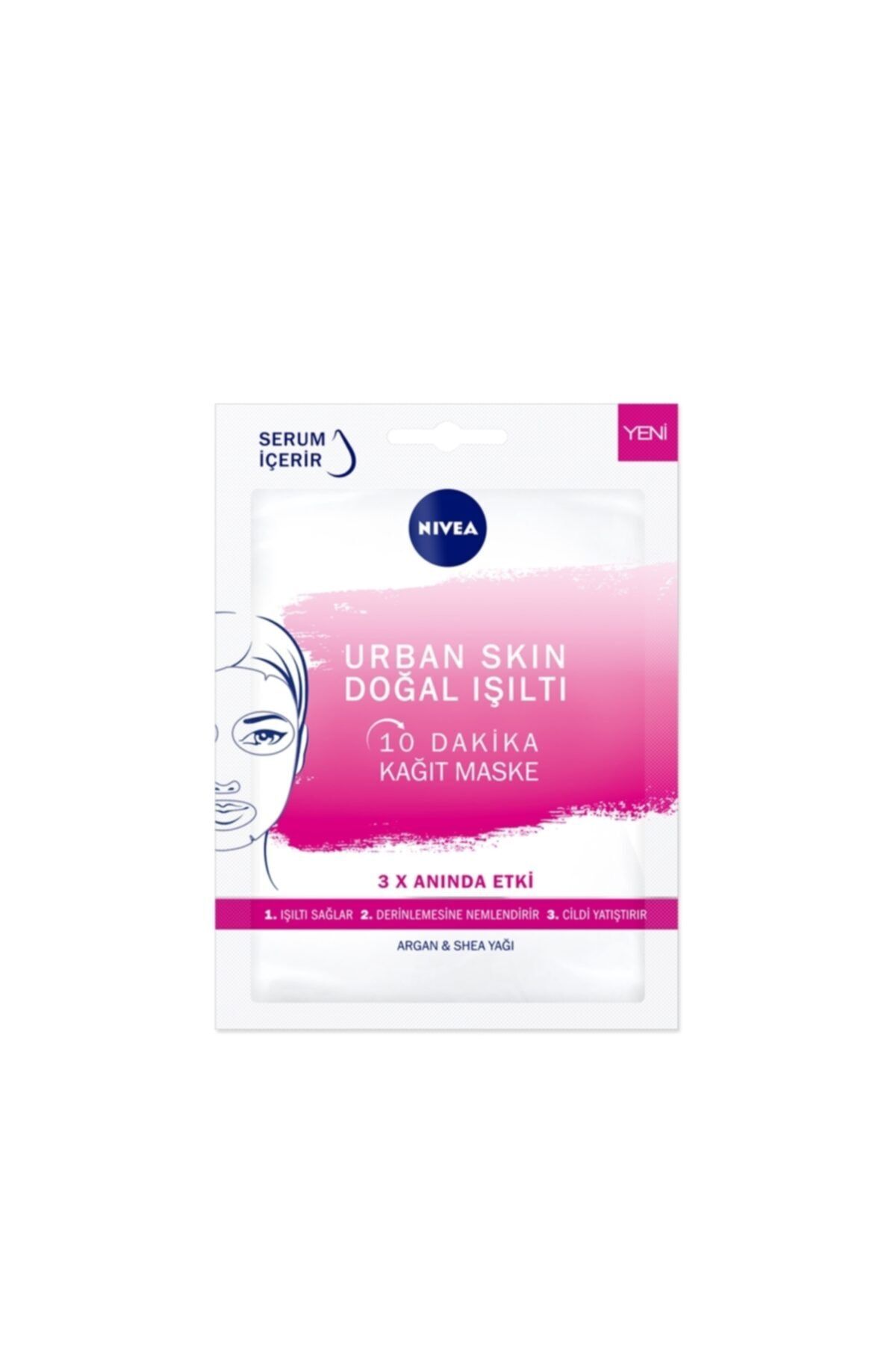 nivea urban skin dogal isilti 10 dakika kagit maske 1 adet fiyati yorumlari trendyol