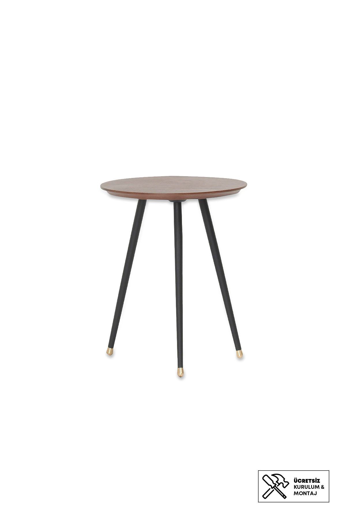 Enza Home Gong Yuvarlak Yan Sehpa Cap 36 Cm Trendyol