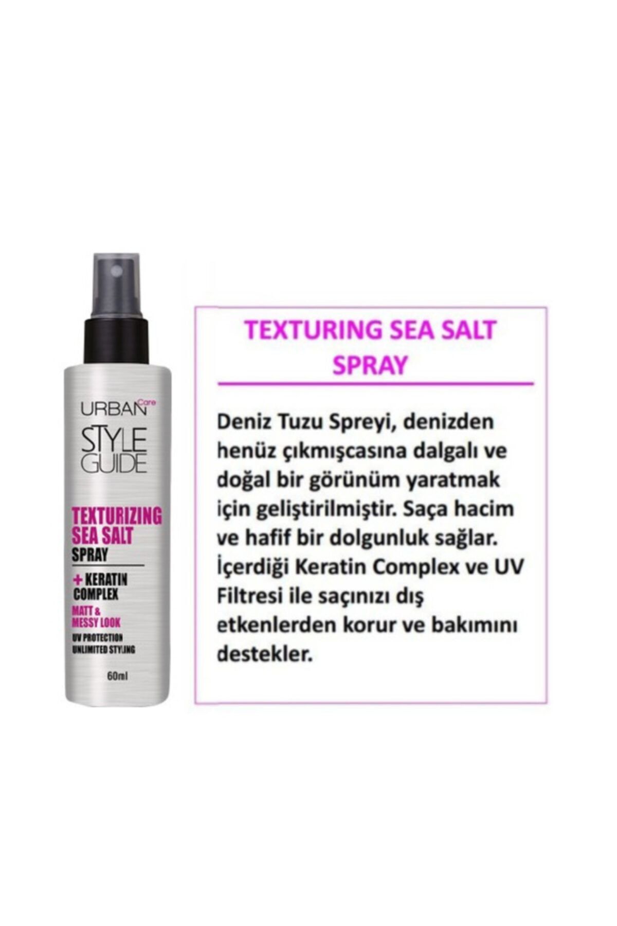 urban care keratinli deniz tuzu etkili sekillendirici sac spreyi 60 ml fiyati yorumlari trendyol