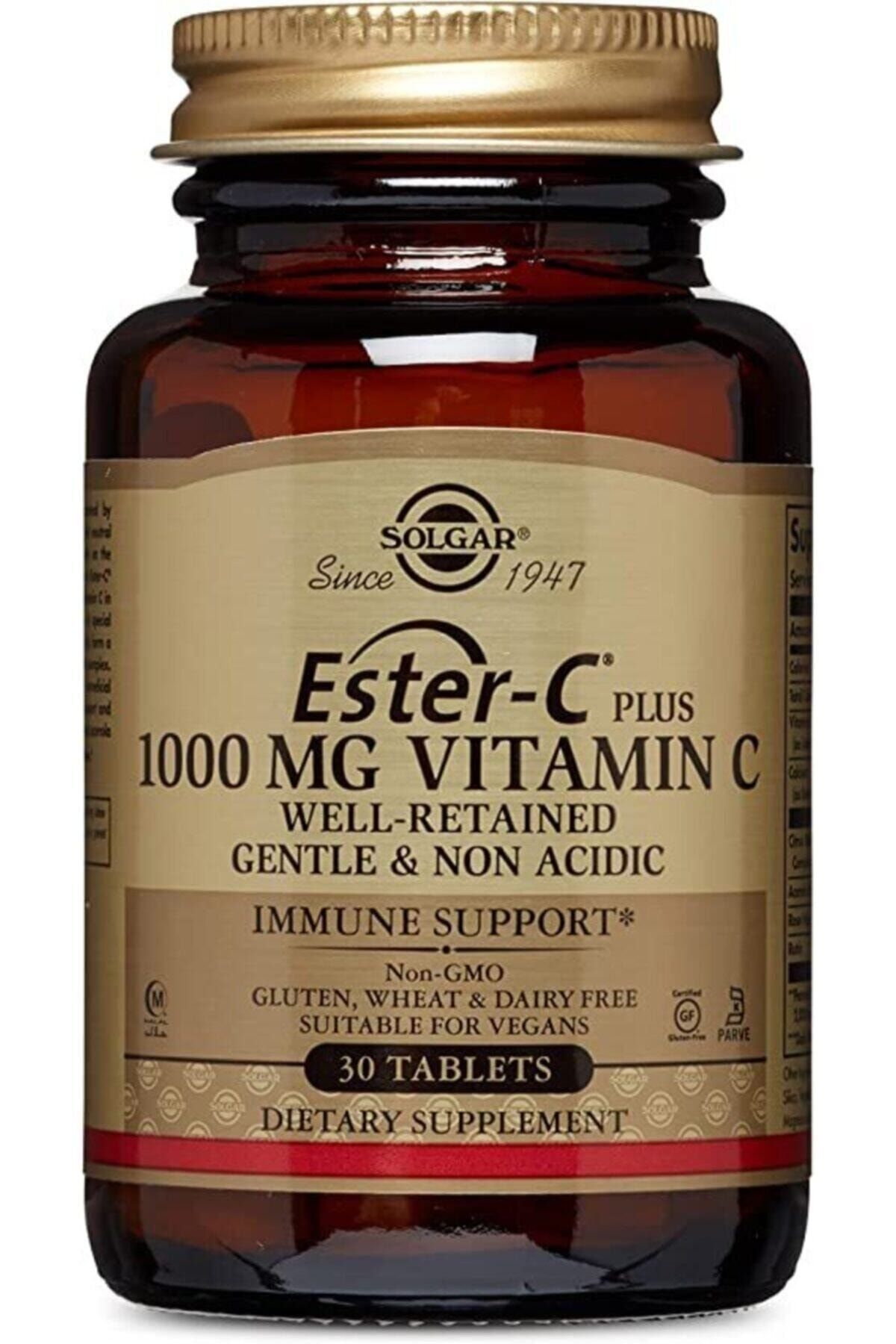 solgar ester c plus 1000 mg vitamin c tablets 30 tablet fiyati yorumlari trendyol
