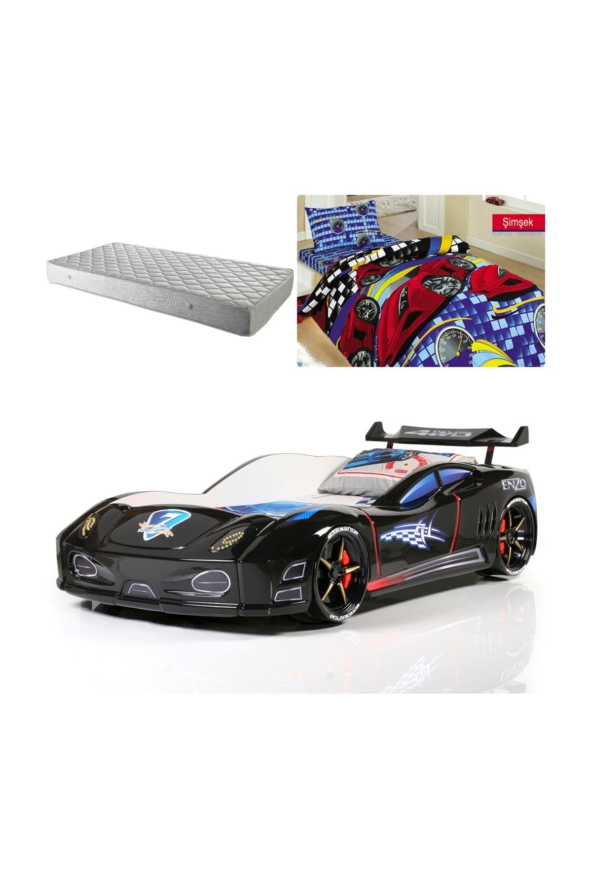 setay ferrari enzo ruzgarlikli arabali yatak siyah ortopedik yatak nevresim fiyati yorumlari trendyol