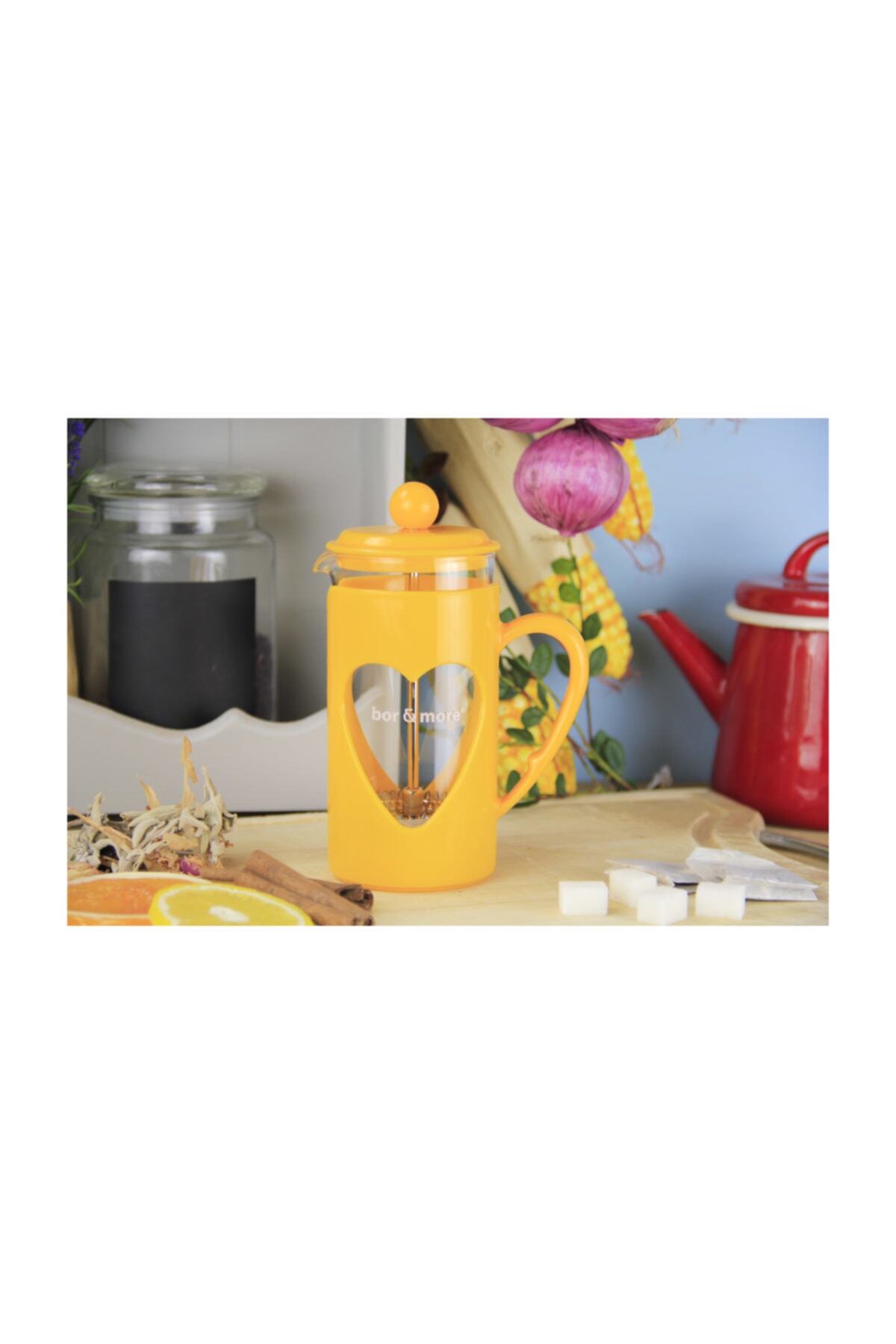 ANCEL Borosilikat Sarı French Press 350 ml