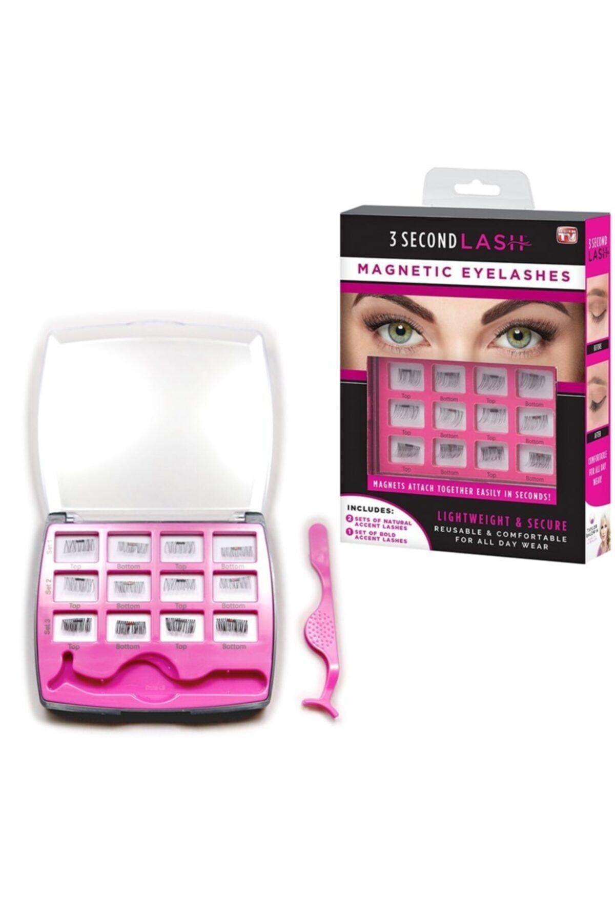 Kargolat 3 Second Lashes Manyetik Ipek Takma Kirpik (12 Adet)