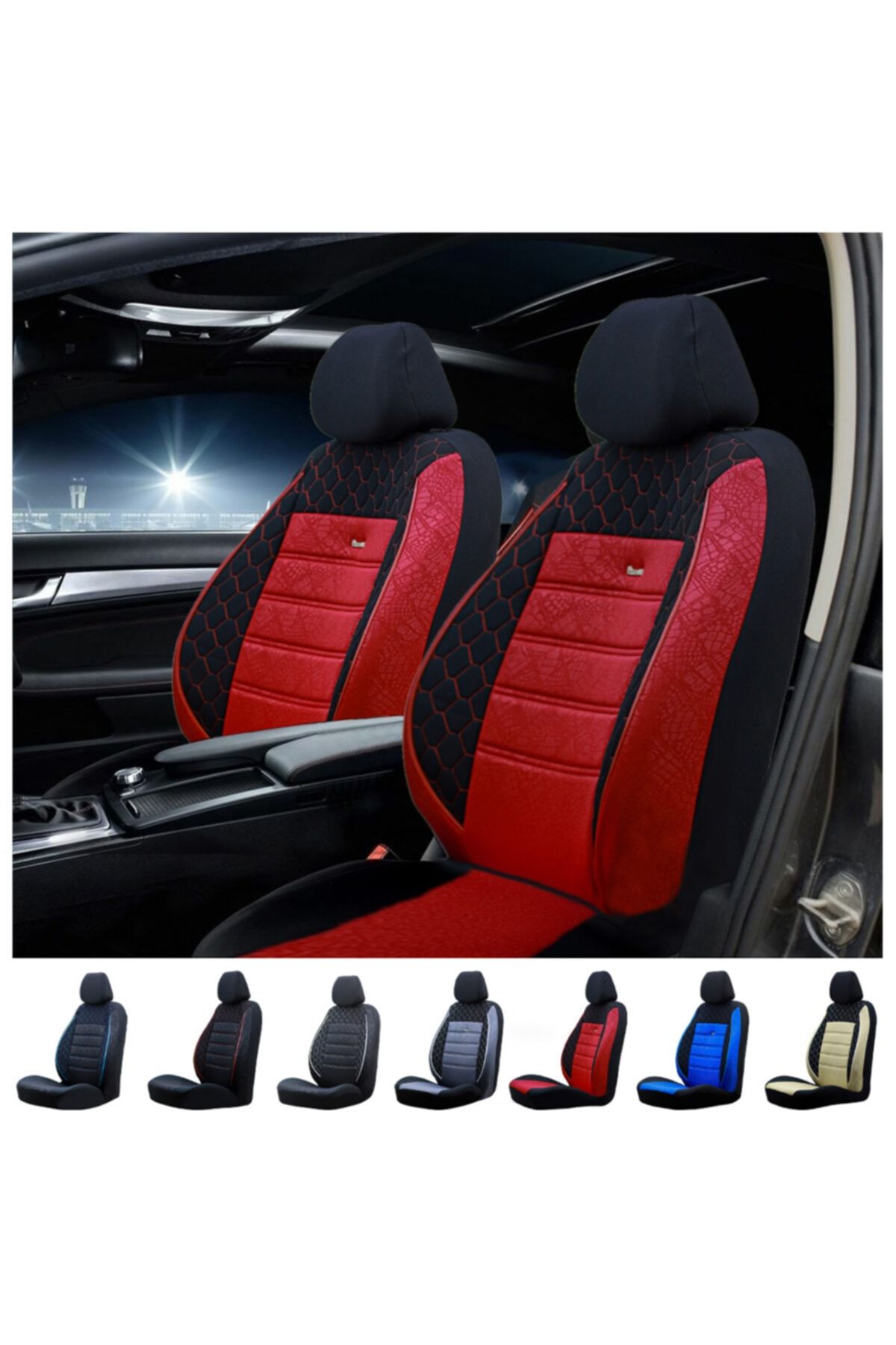 smrautoaccessory opel corsa gof siyah kirmizi standart beden oto koltuk kilifi fiyati yorumlari trendyol